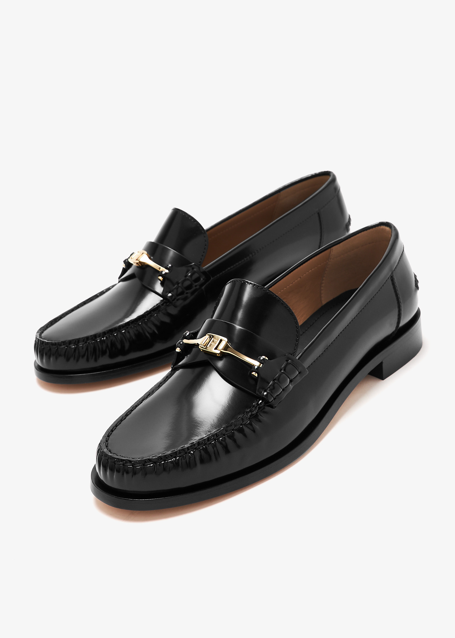 Ferragamo Vara chain loafers for Women - Black in UAE