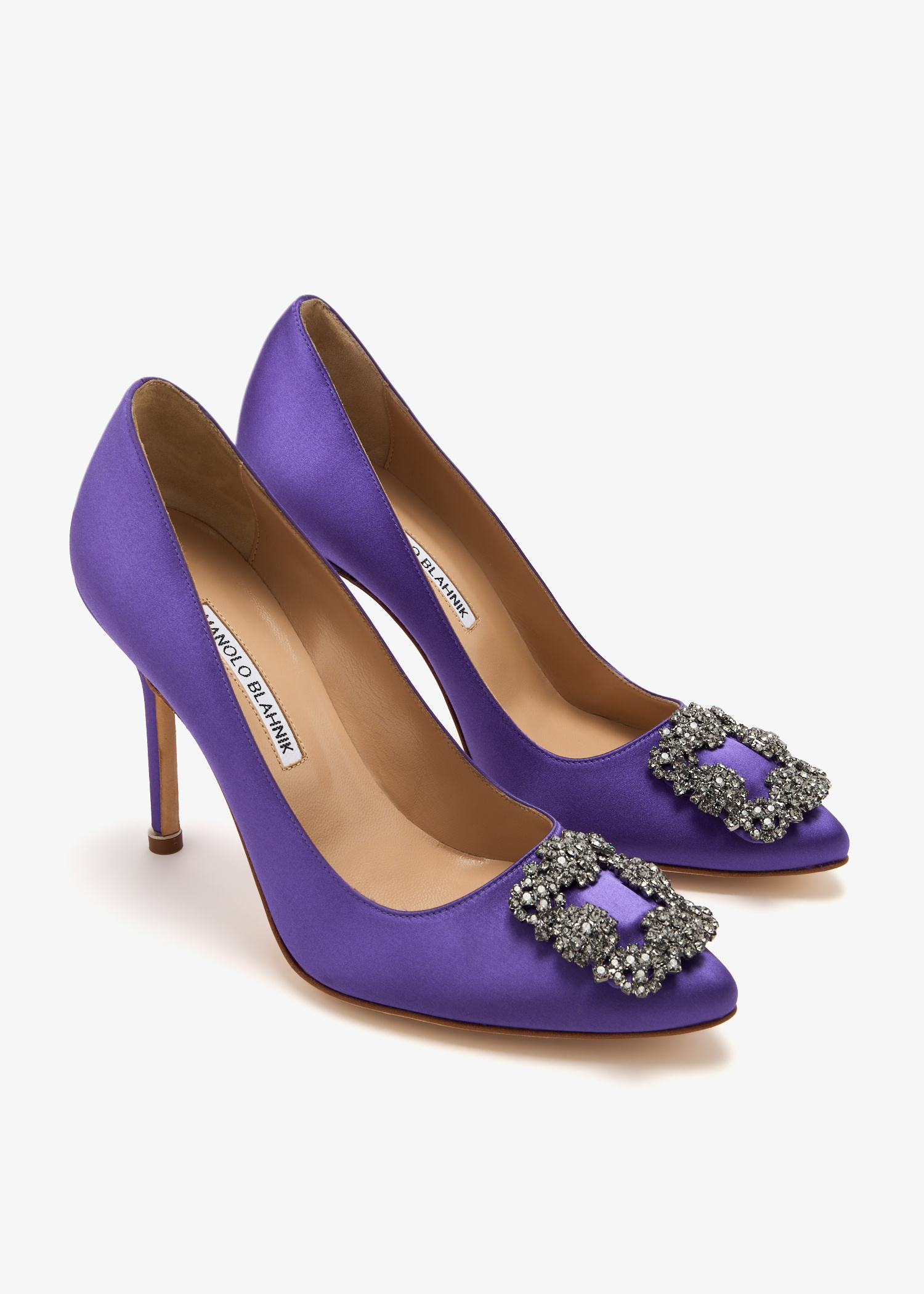 Manolo Blahnik Hangisi pumps for Women - Purple in Qatar