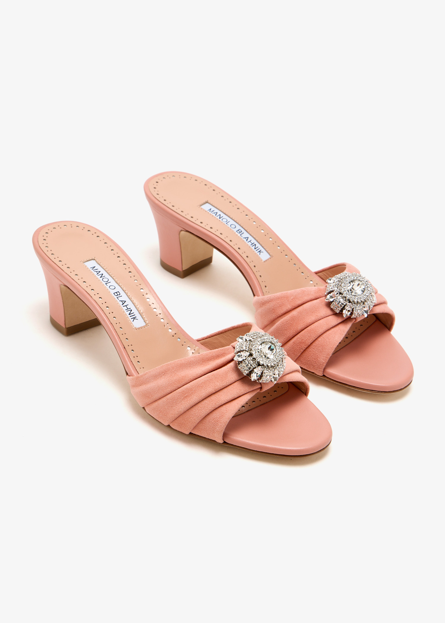 Manolo Blahnik Ansaklo mules for Women - Pink in UAE | Level