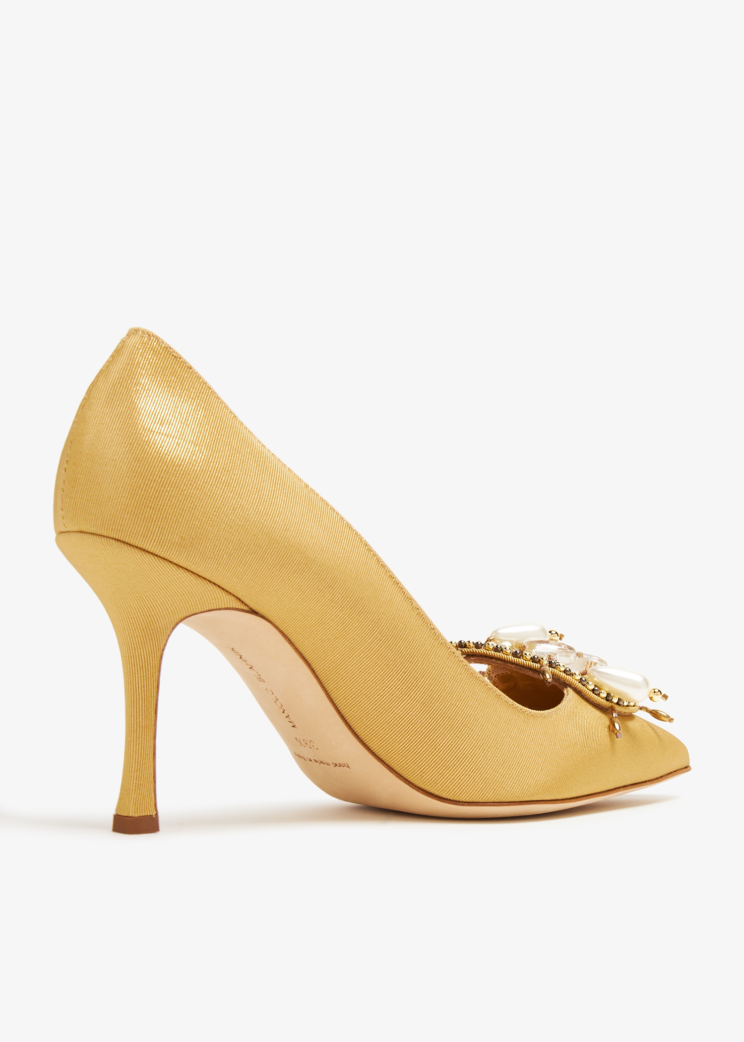 Manolo Blahnik Orientalia pumps for Women - Gold in UAE