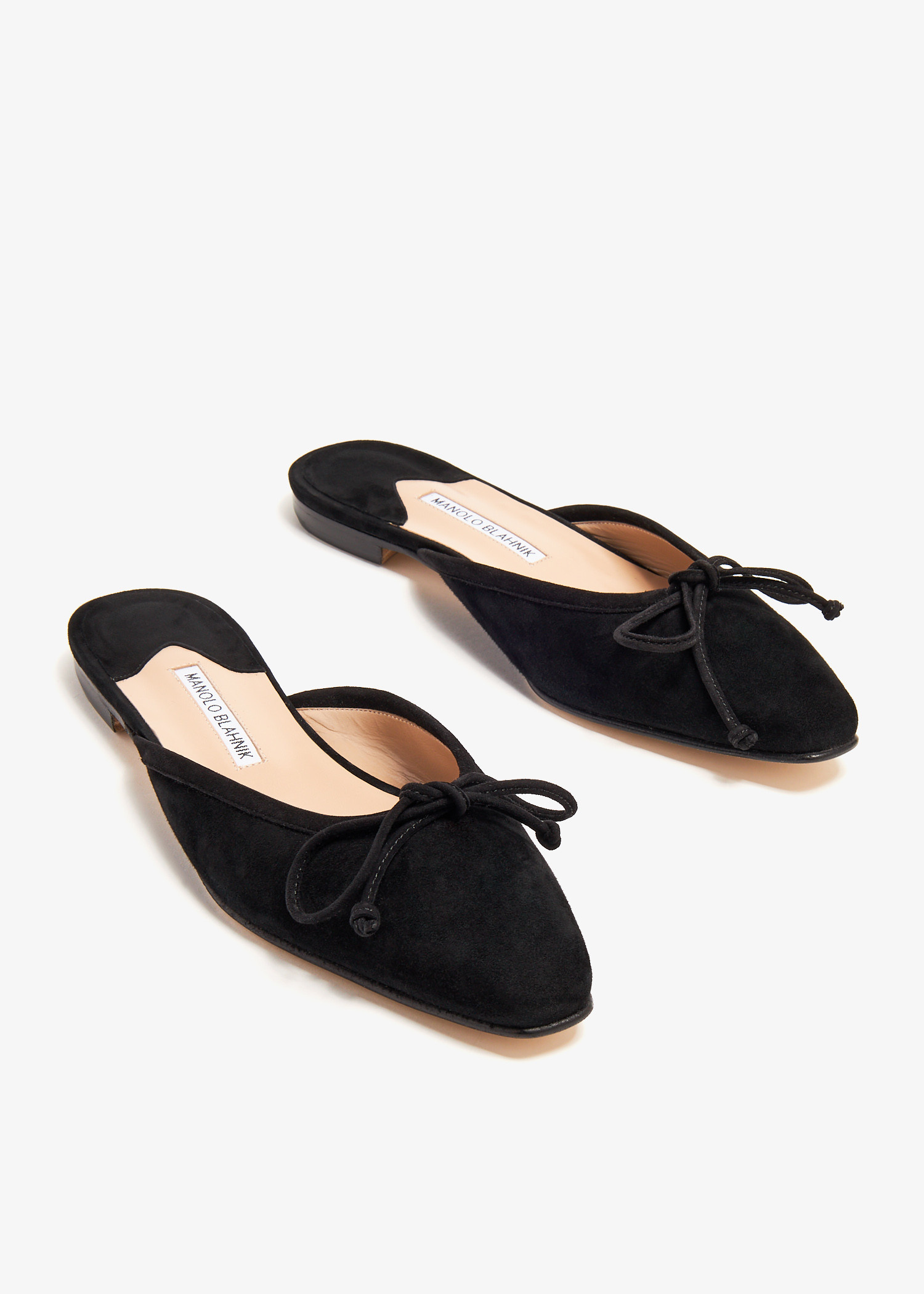 Manolo Blahnik Ballerimu flat mules for Women - Black in UAE