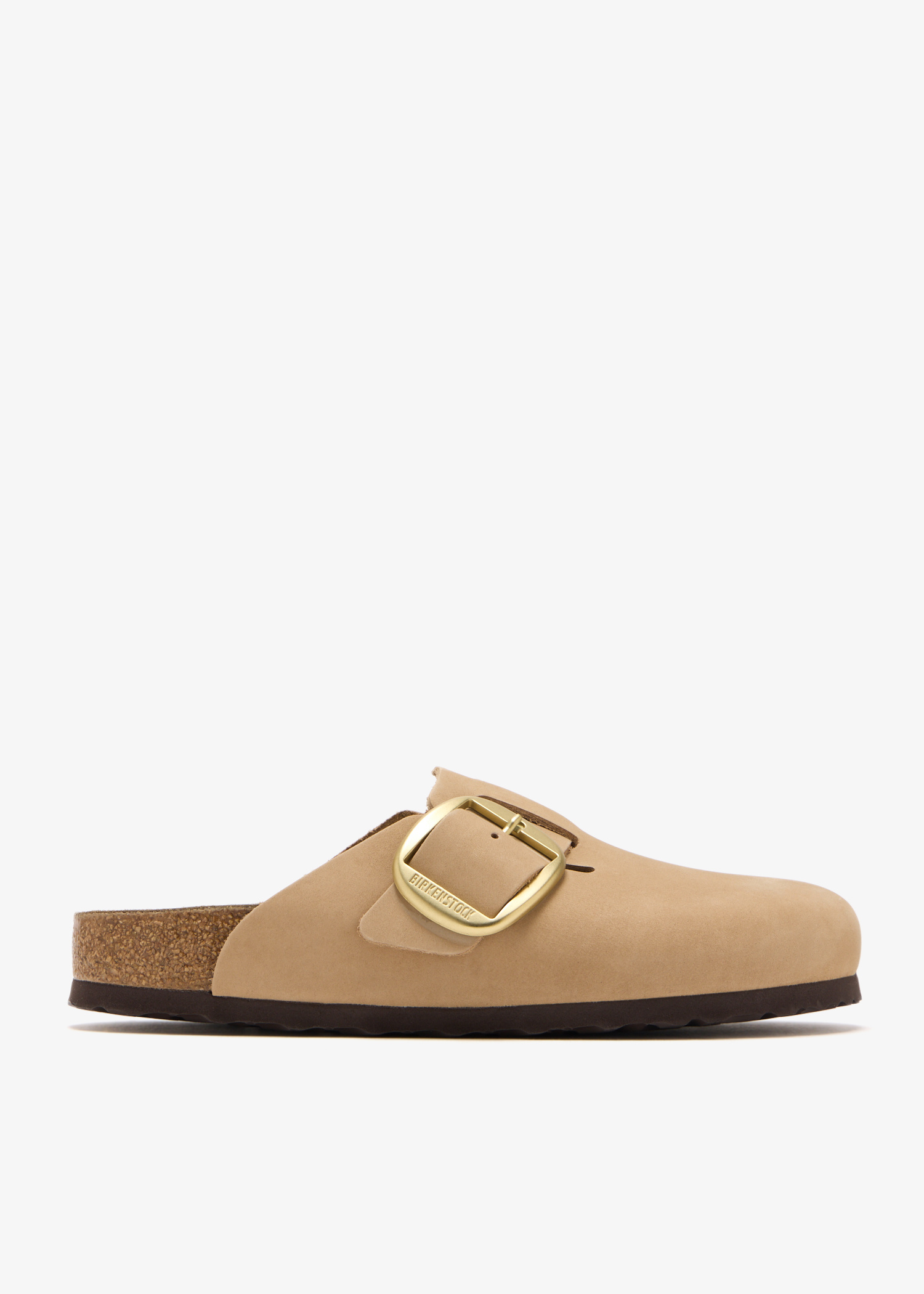 BIRKENSTOCK BOSTON SOFT FOOTBED SUEDE ( NARROW FIT ) MINK
