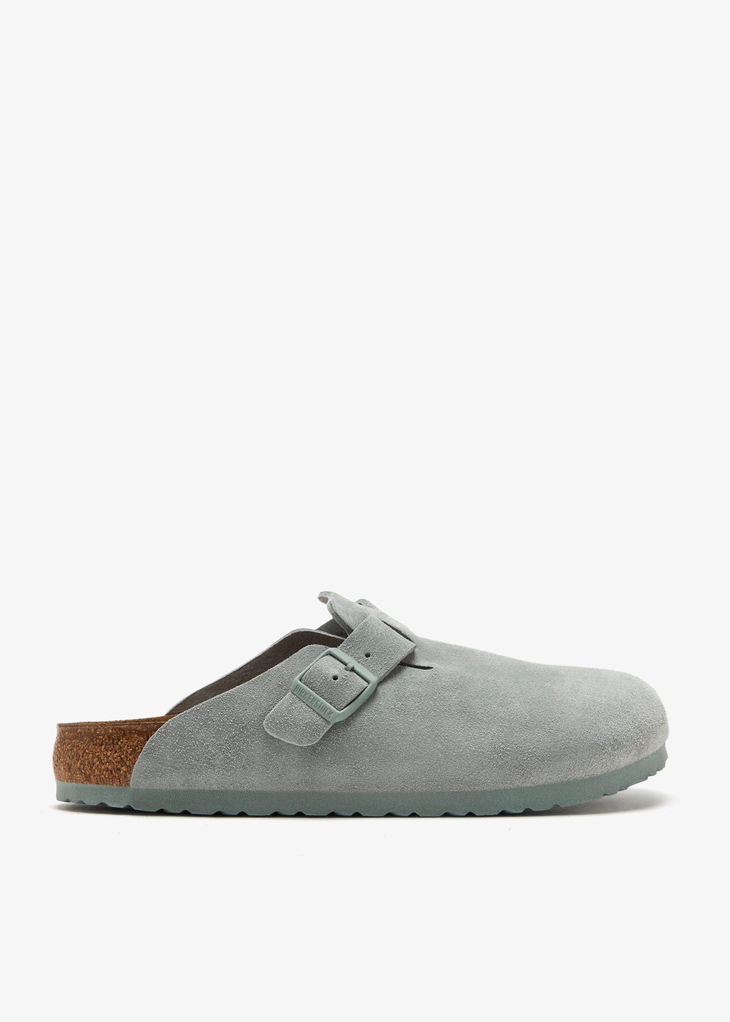 Boston Chunky Suede Leather Basalt Gray/ Black | BIRKENSTOCK