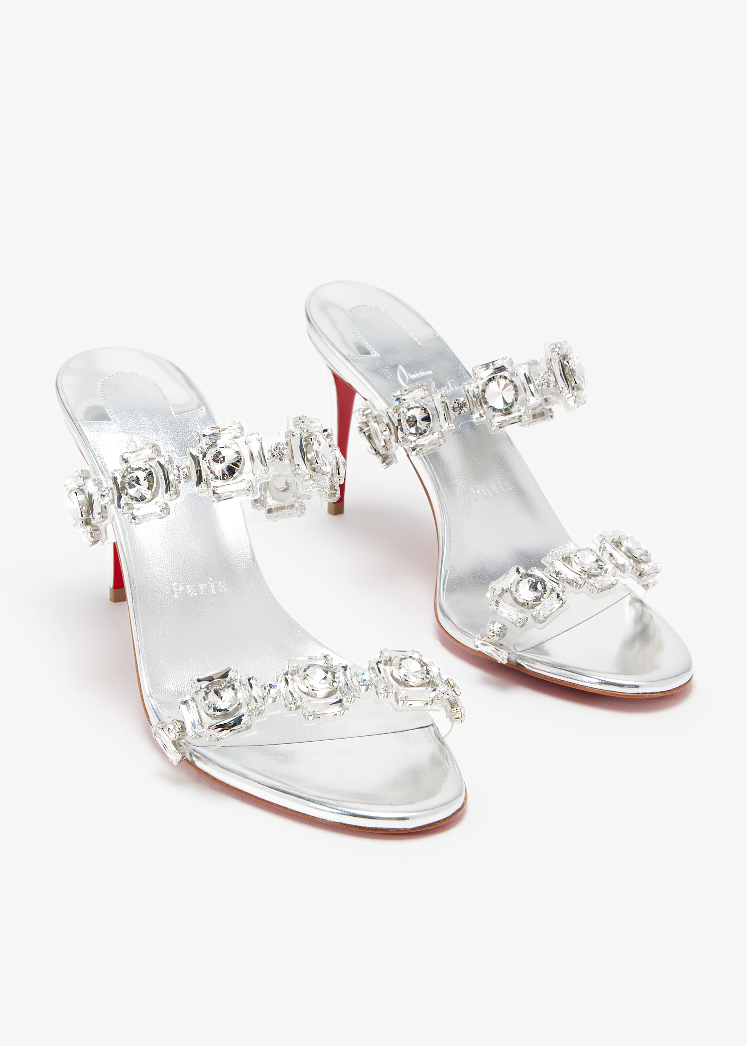 Christian Louboutin Just Jewel 85 sandals for Women - Silver