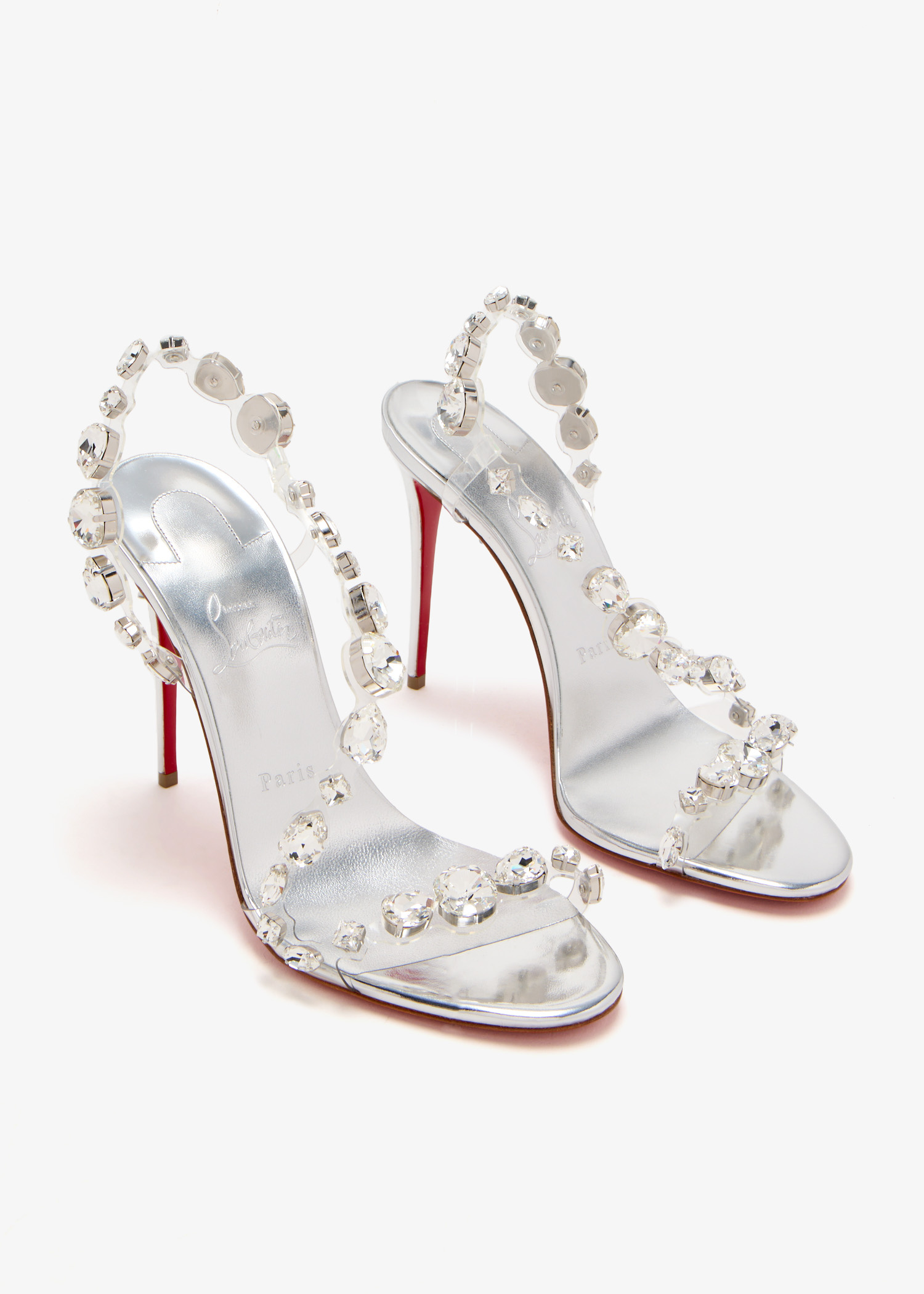Christian Louboutin Rosalie Jewel sandals for Women - Silver