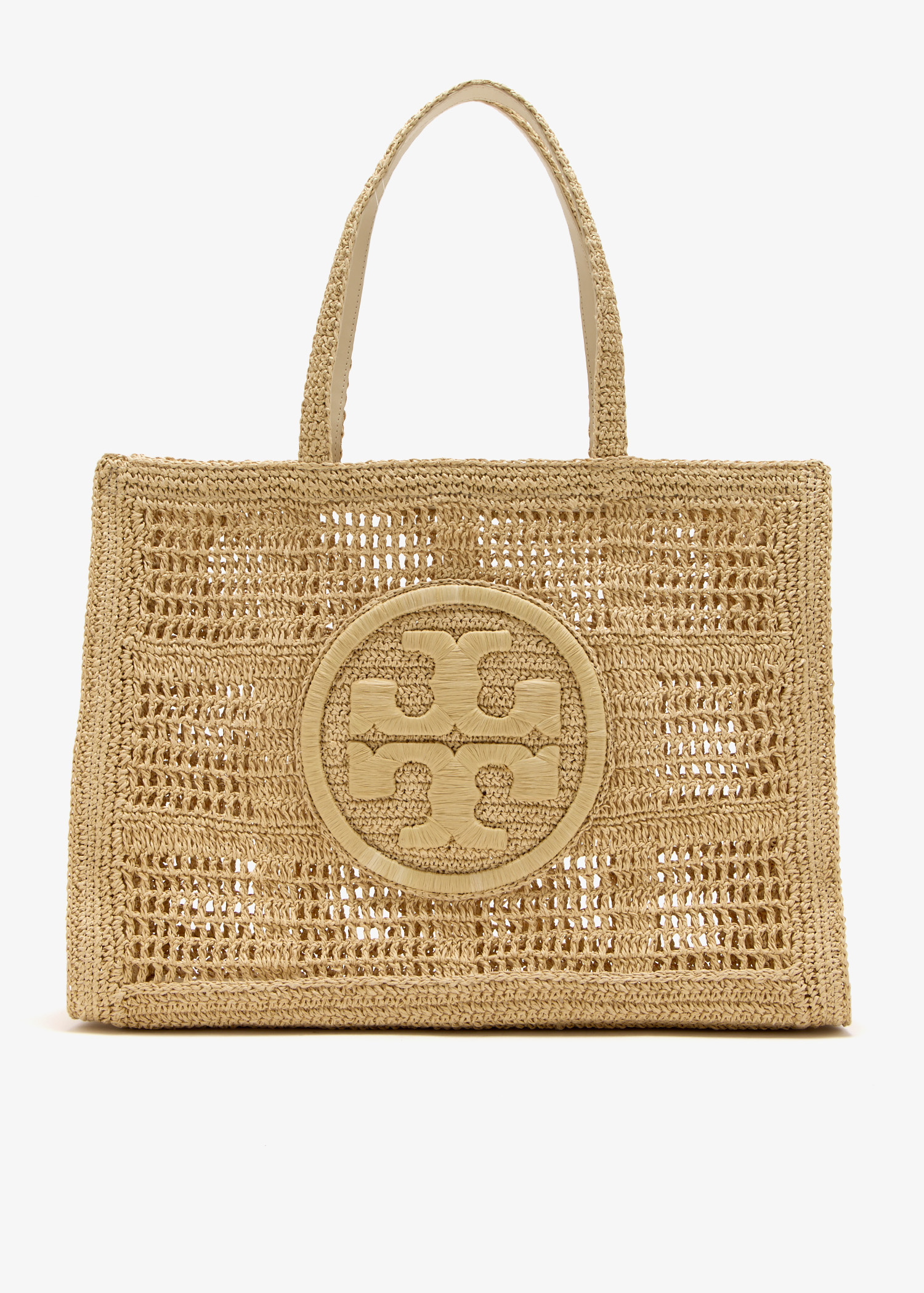 トートバッグ TORY BURCH Woman Tote bags Natural 151277 254 Tory Burch Ella large tote bag for Women - Beige in Qatar