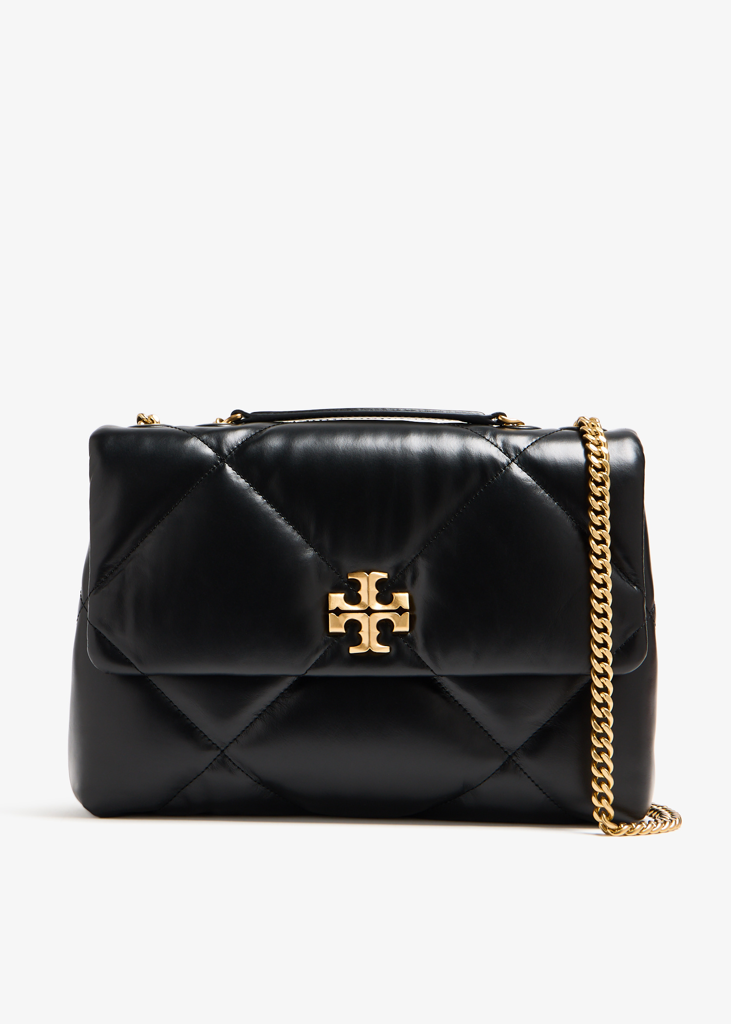 Tory burch kira钻石绗缝可变式单肩包女士- 黑色阿联酋| level shoes