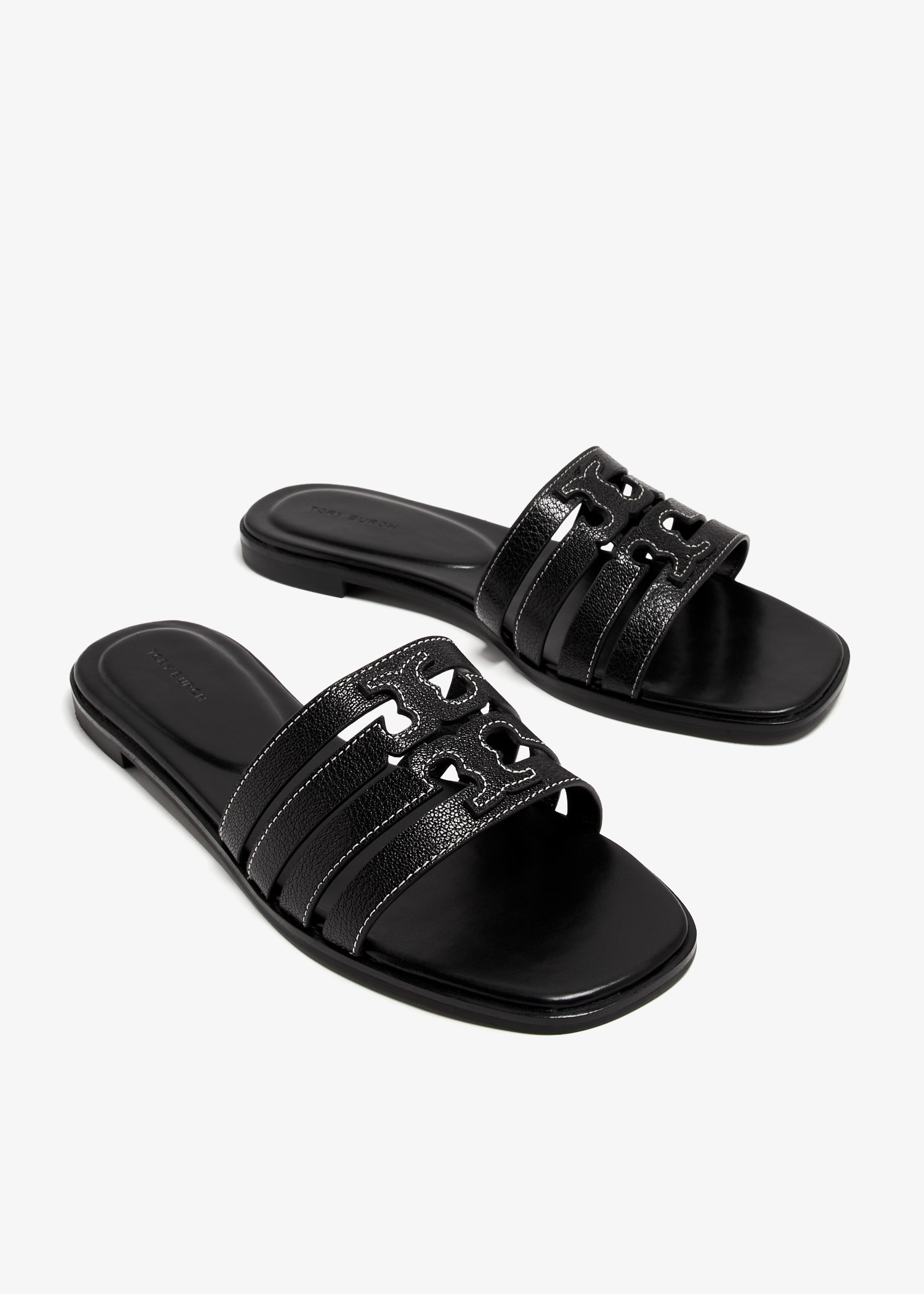 Tory Burch Ines cage slide sandals for Women - Black in