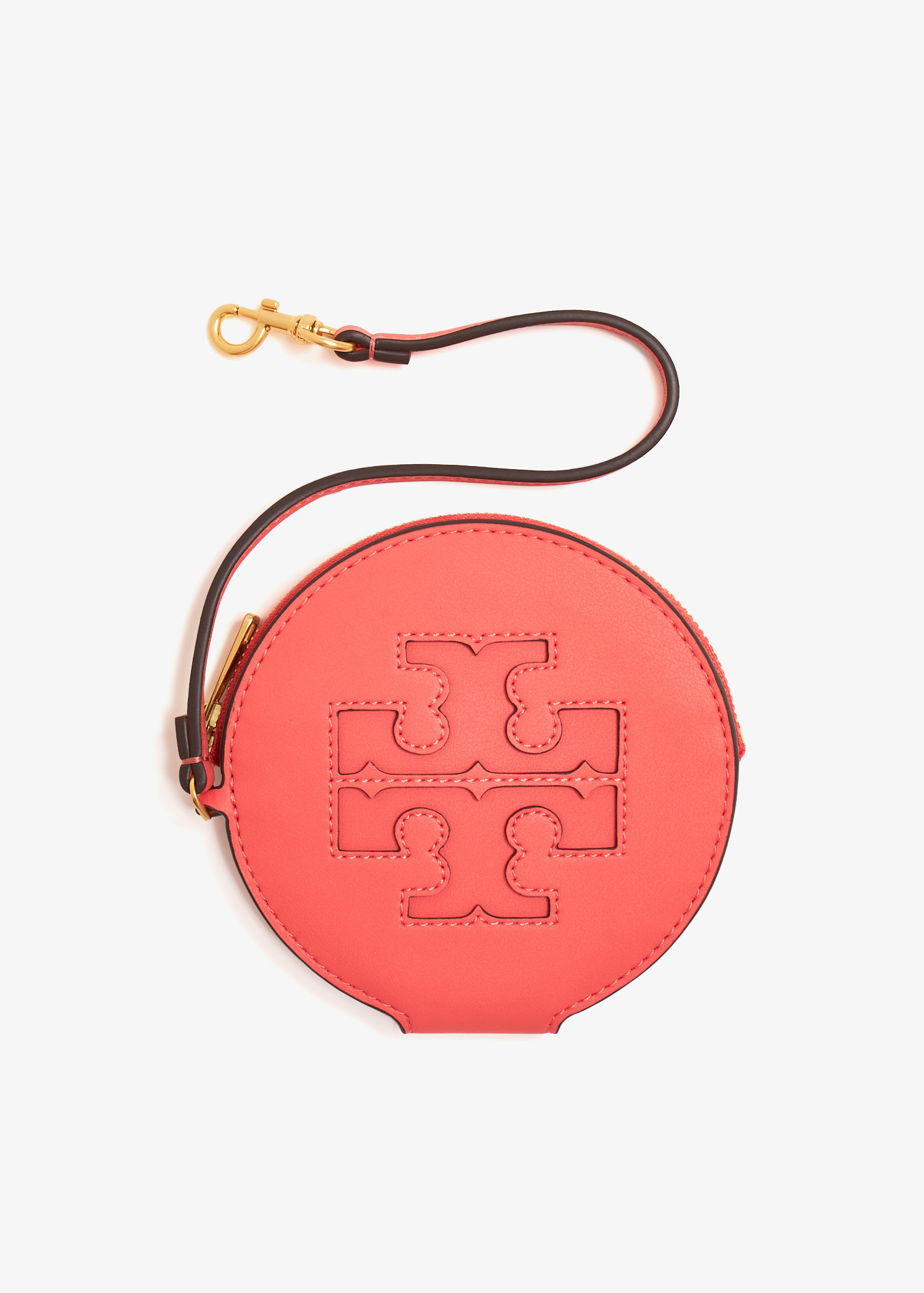 ☆☆Tory Burch☆☆ 23FW Puppy Up Logo Keyring Green 145707 3 Tory Burch Ella Bio circle zip card case for Women - Orange