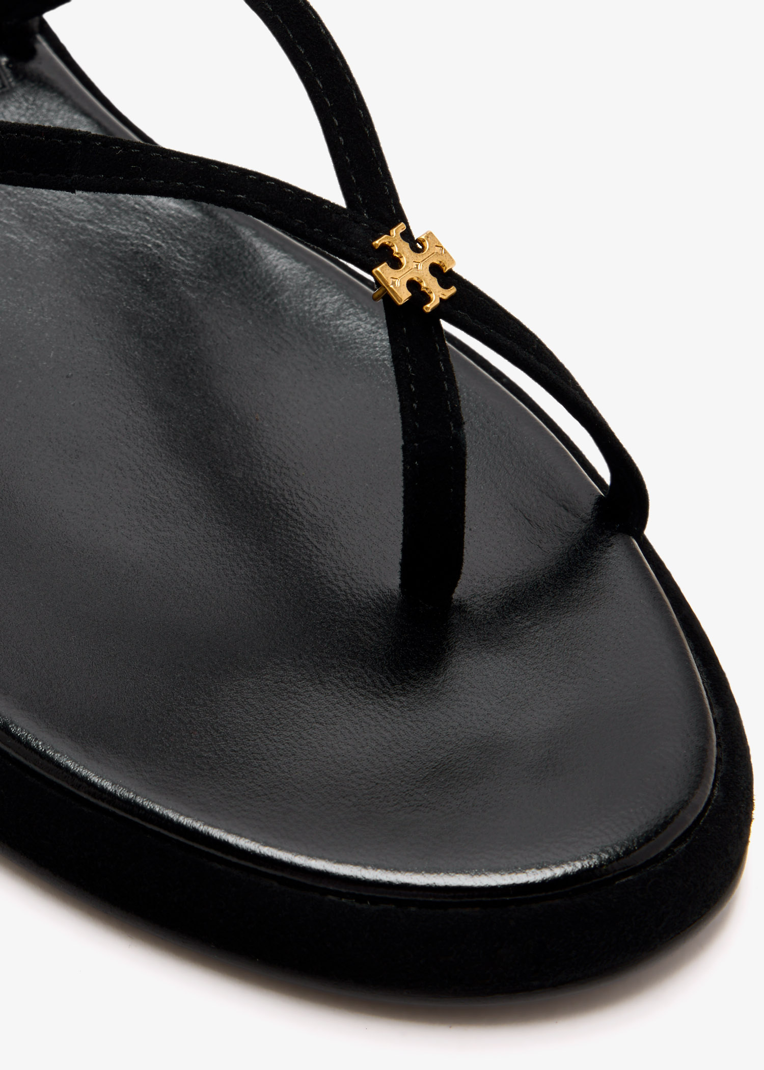 サンダル・ミュール Tory Burch FW25 Black suede Capri sandals (169841 001) Capri Ankle Wrap Sandal: Women's Designer Sandals | Tory Burch