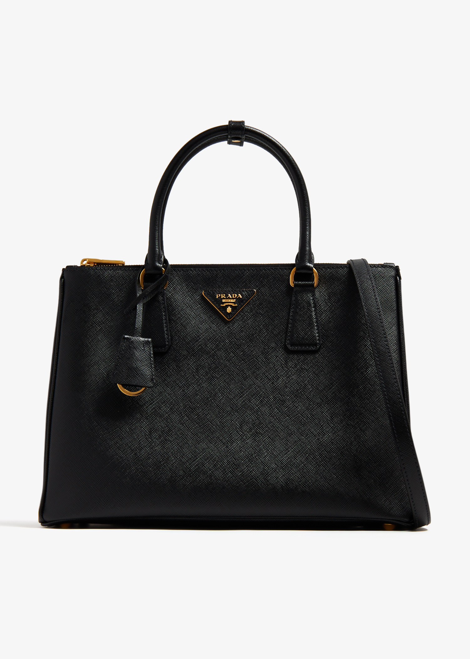 Prada Galleria large leather bag for Women - Black in Qatar