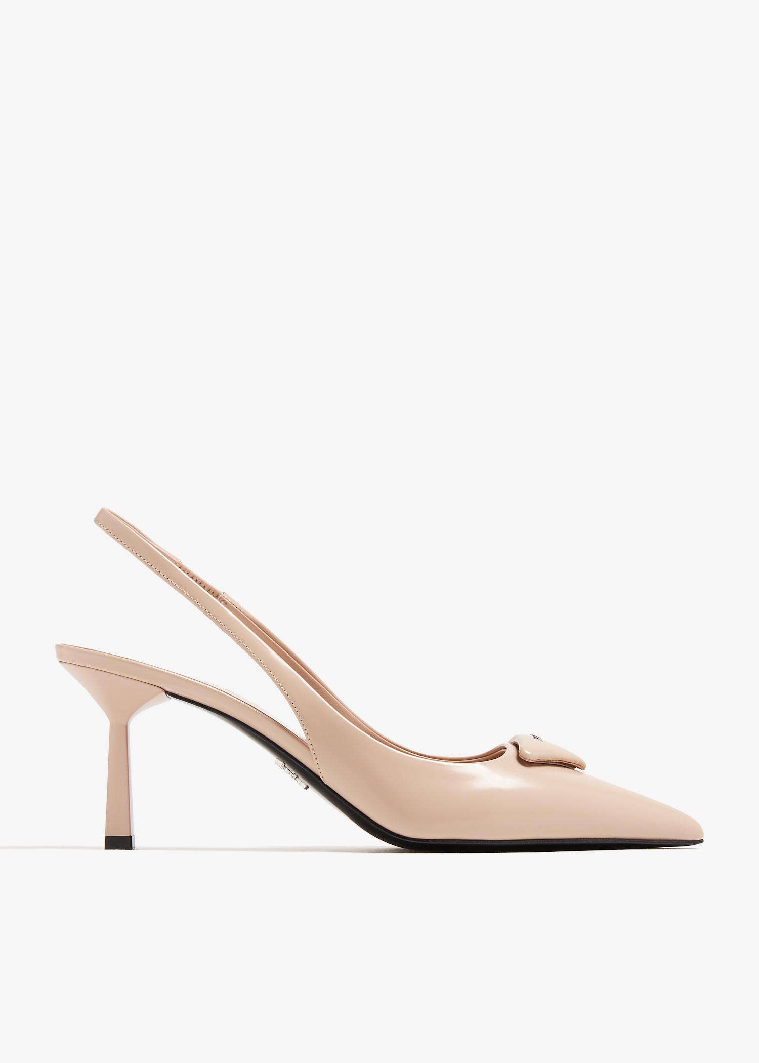 ★TOUT Y EST★ Essential Life Slingback Beige QP123ABG31 QP1 Prada Brushed leather slingback pumps for Women - Beige in