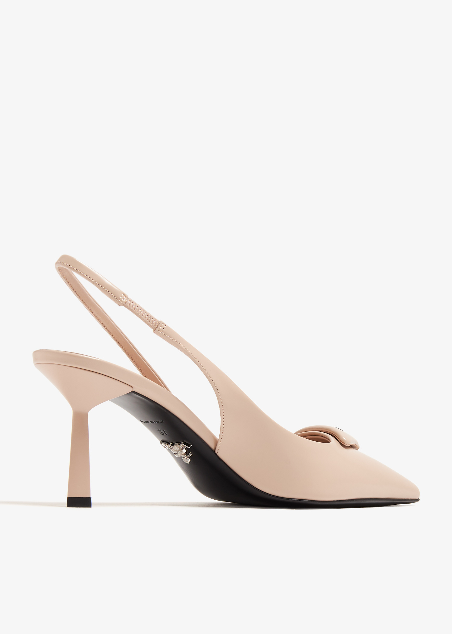 Prada Brushed leather slingback pumps for Women - Beige in