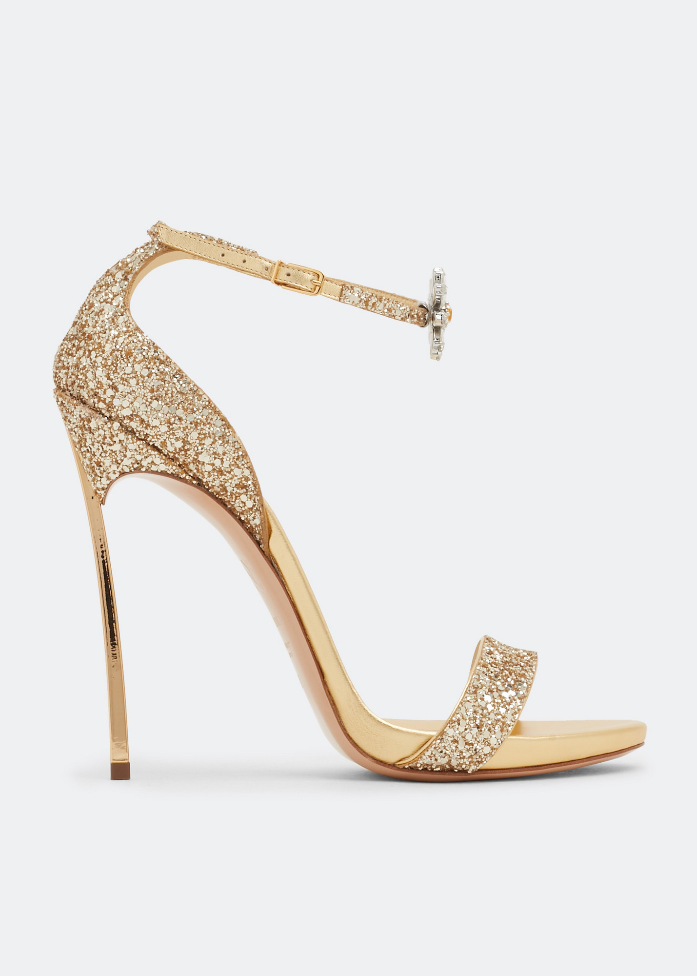 Casadei Blade My Flower sandals for Women - Gold in Kuwait