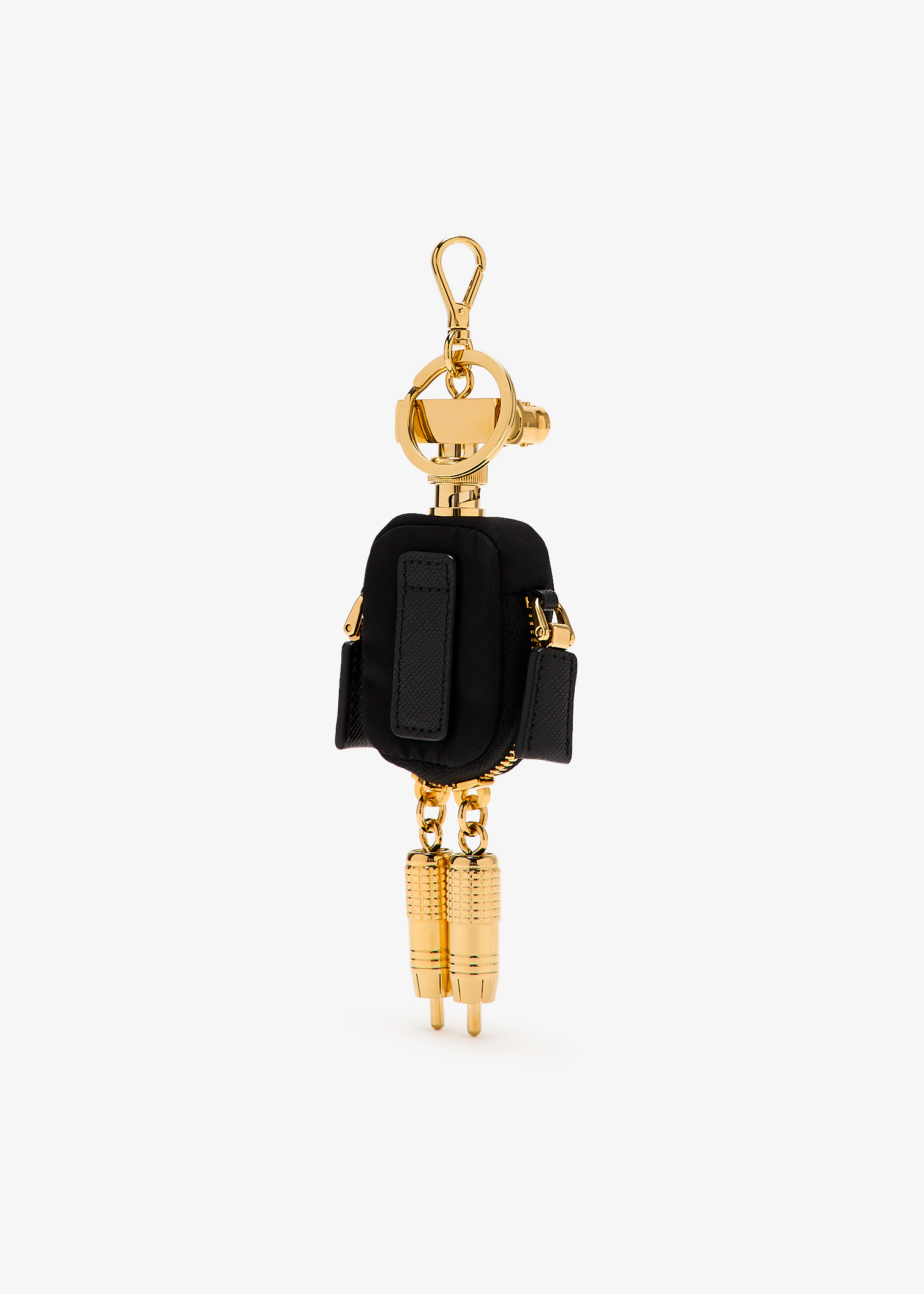 Prada Robot Re-Nylong bag charm for Women - Black in UAE