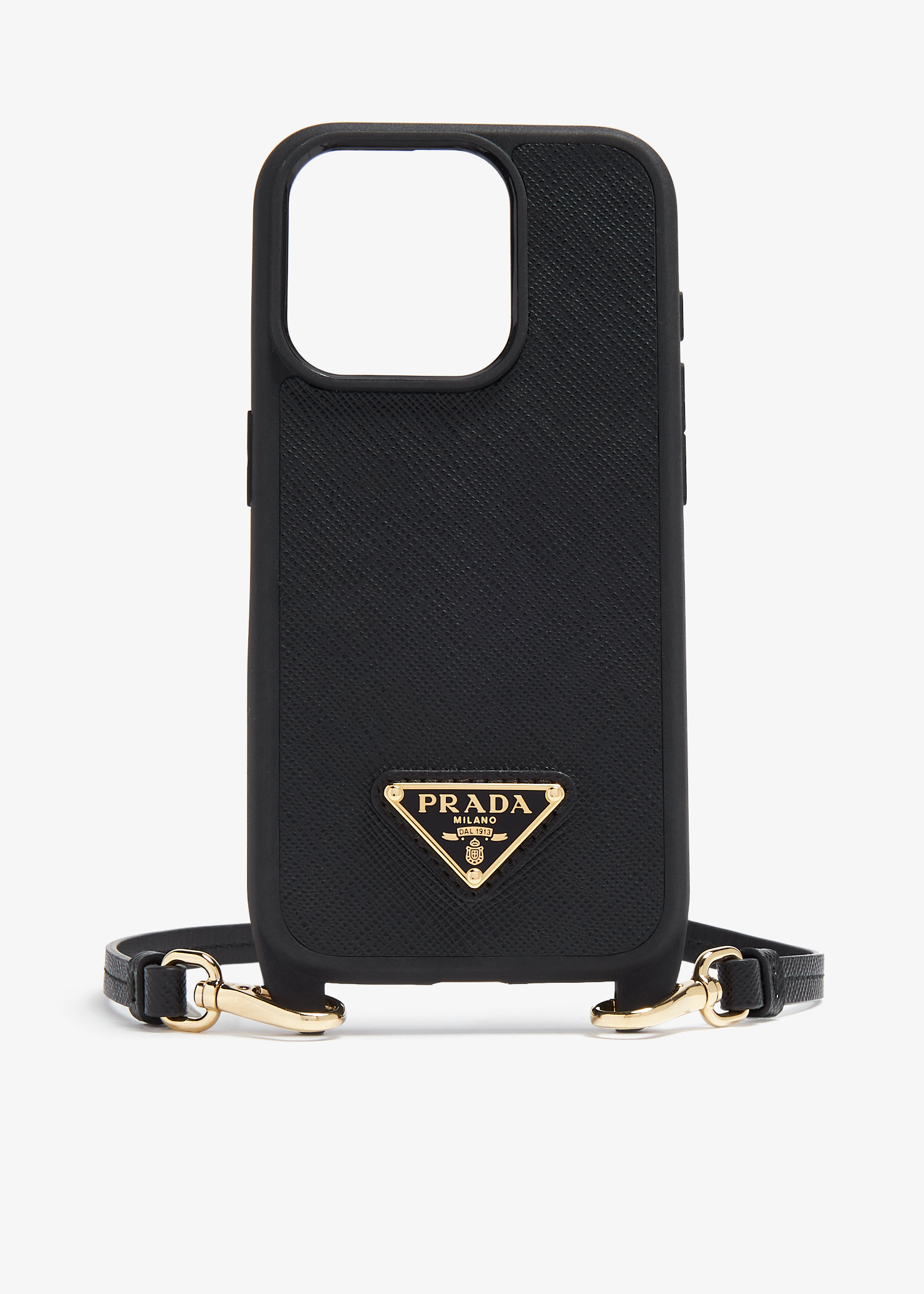 本当に信頼出来る商品 leather saffiano Pro 15 iPhone Prada cover Black - Women for iPhoneアクセサリー