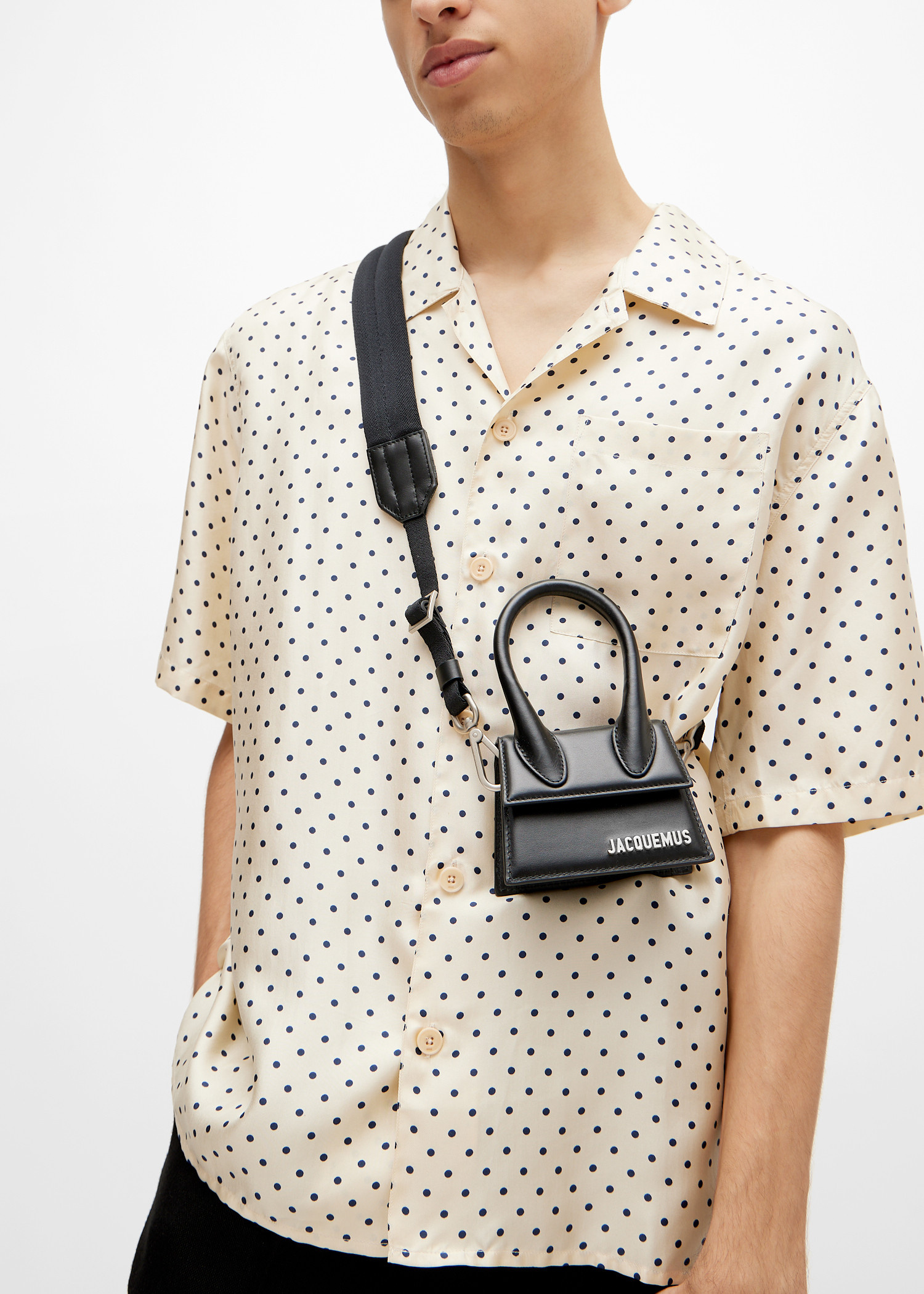 Le Chiquito Homme leather bag in black - Jacquemus | Mytheresa