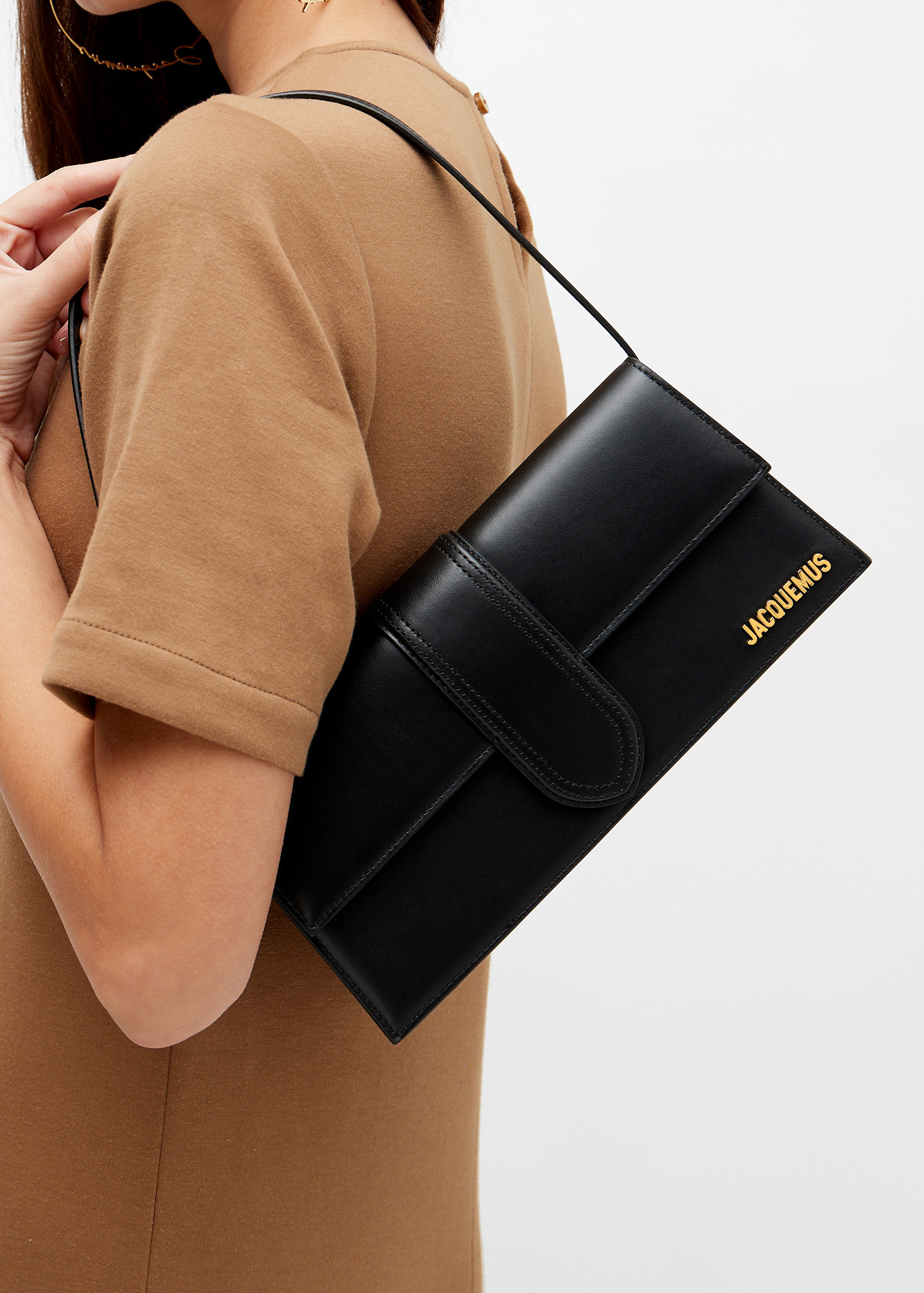 ★JACQUEMUS★ Le Bambino Shoulder Bag Black 221BA0143000990 Jacquemus Le Bambino long bag for Women - Black in Qatar