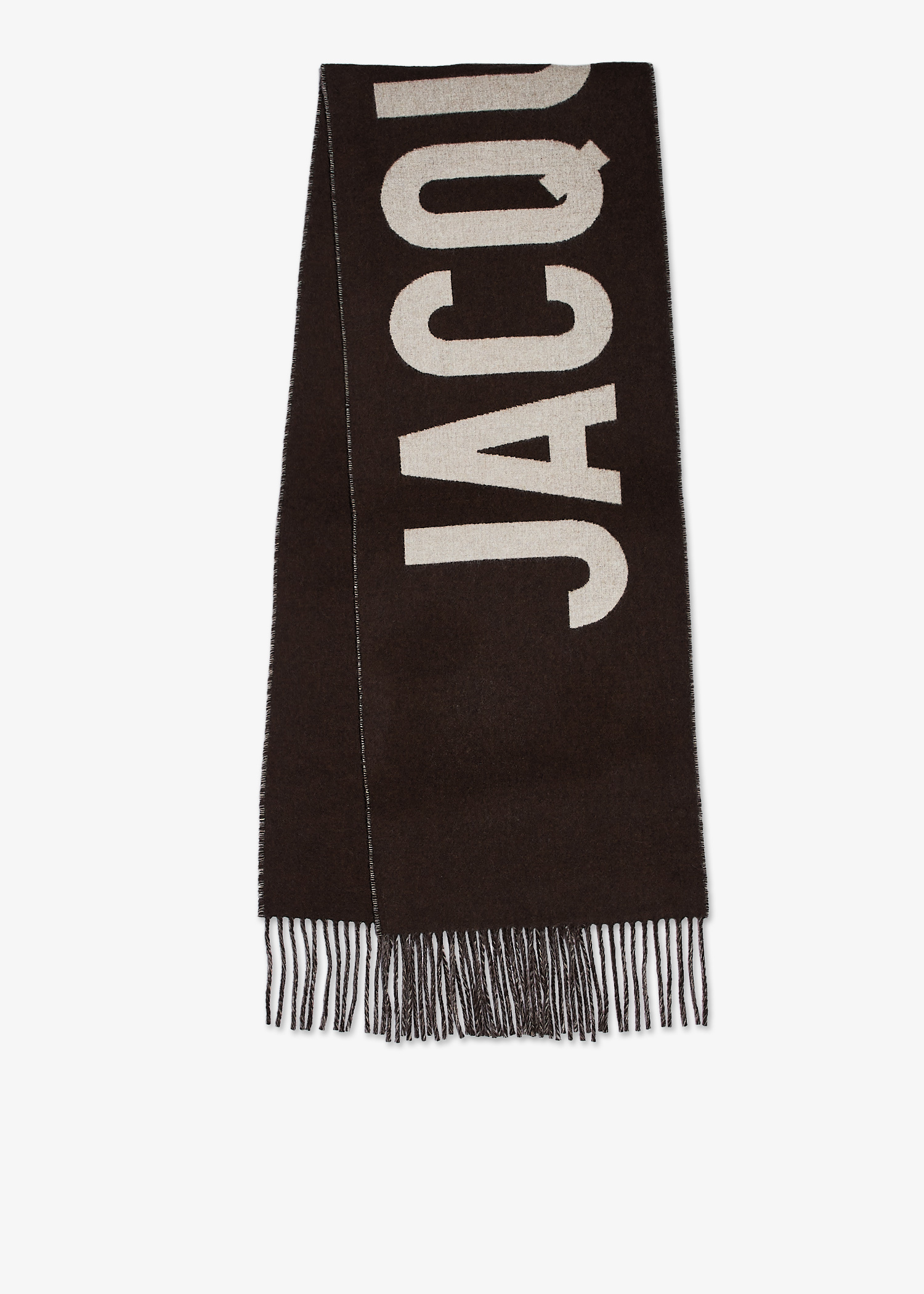 小物 JACQUEMUS L'ECHARPE JACQUEMUS MULTI BRWN Jacquemus L'echarpe Fringe Logo Multi-Brown Scarf | 226AC435