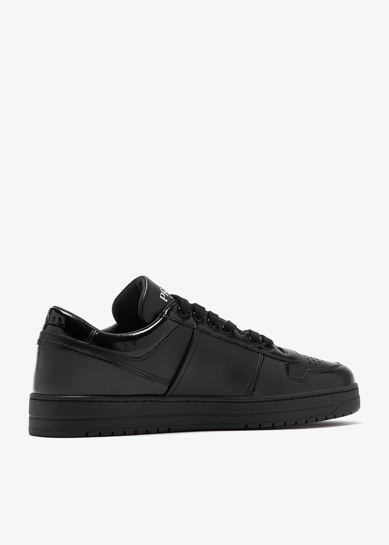 Prada Downtown leather sneakers for Men - Black in UAE