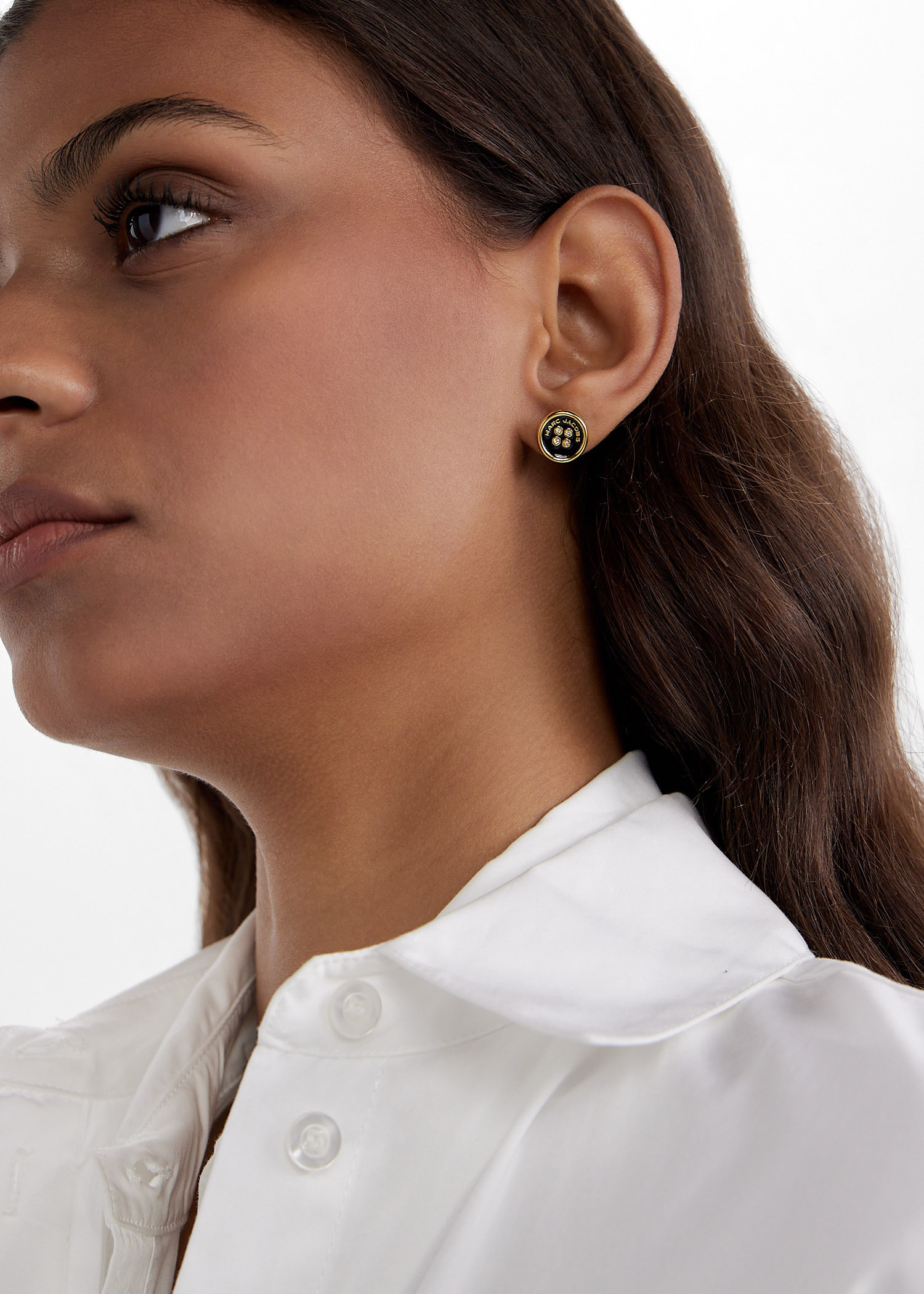Marc Jacobs The Button Stud earrings for Women - Gold in UAE