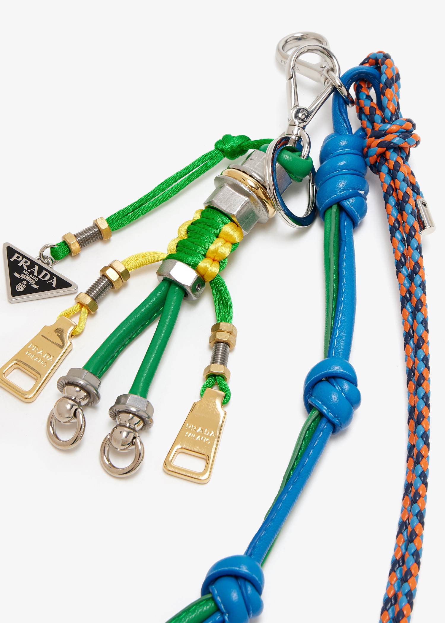 Prada Pop Strings Nappa leather and metal bag charm for Men