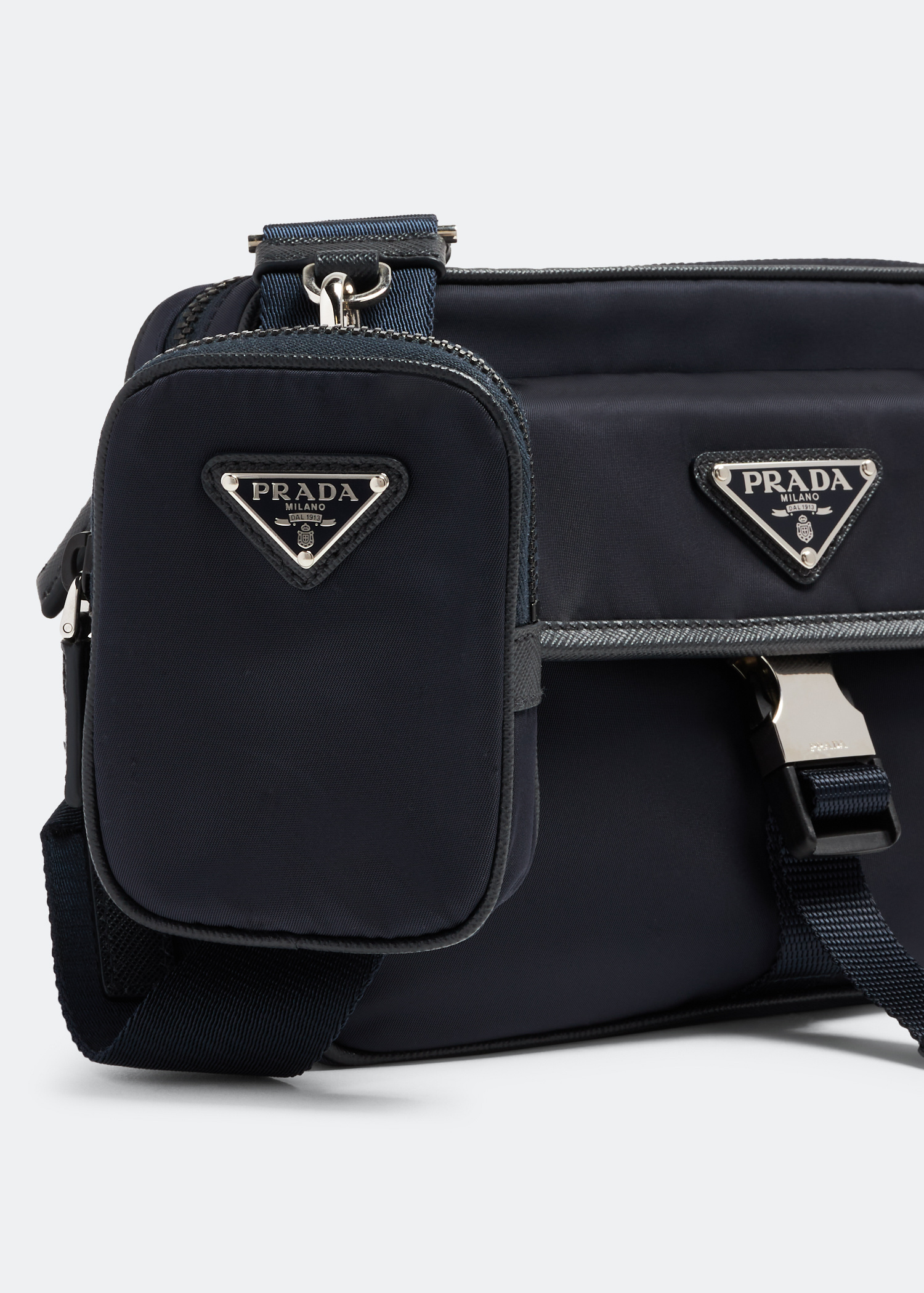 Prada Re-Nylon shoulder bag for Men - Blue in Qatar | Level