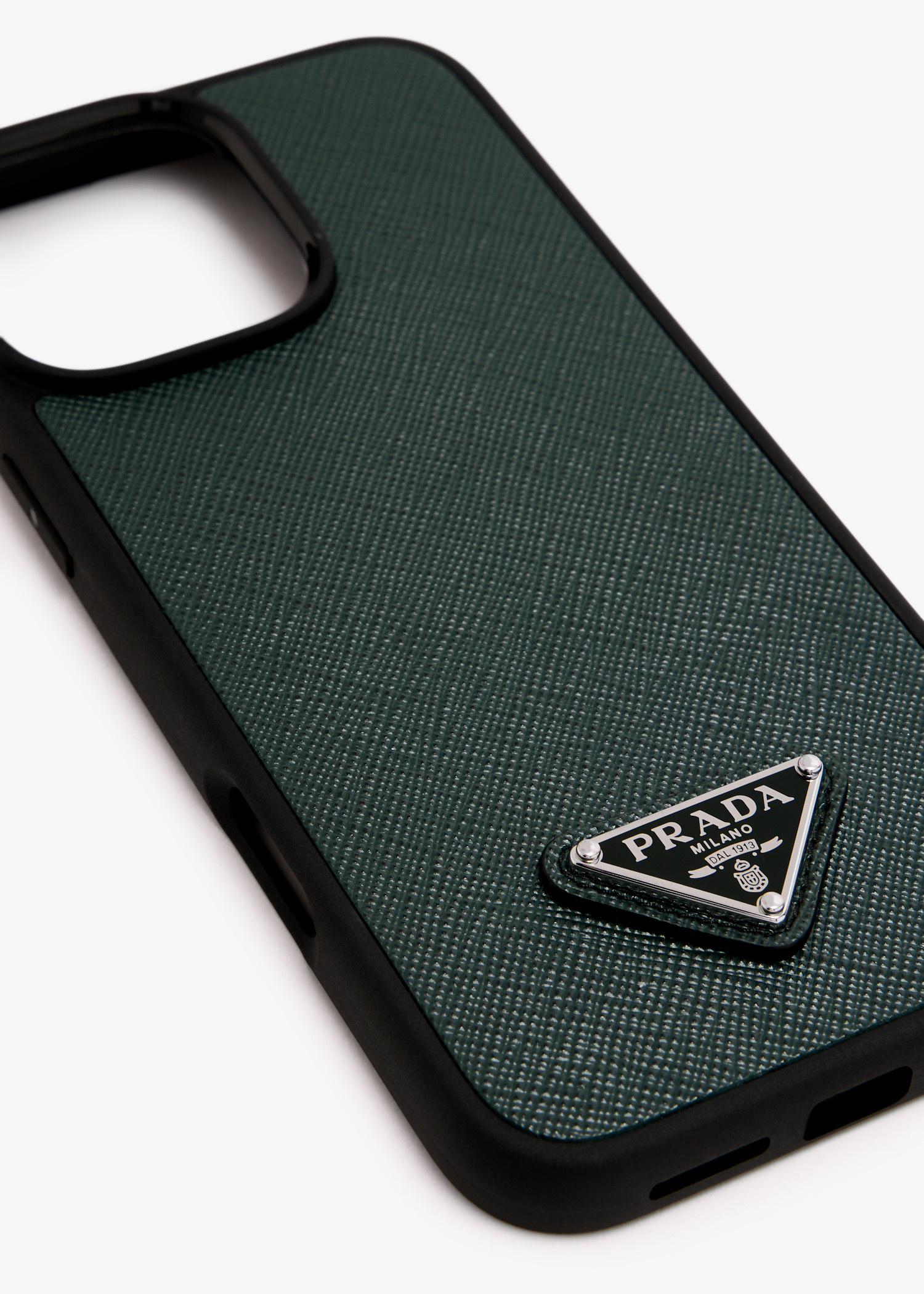 Prada iPhone 16 Pro Max saffiano leather cover for Men