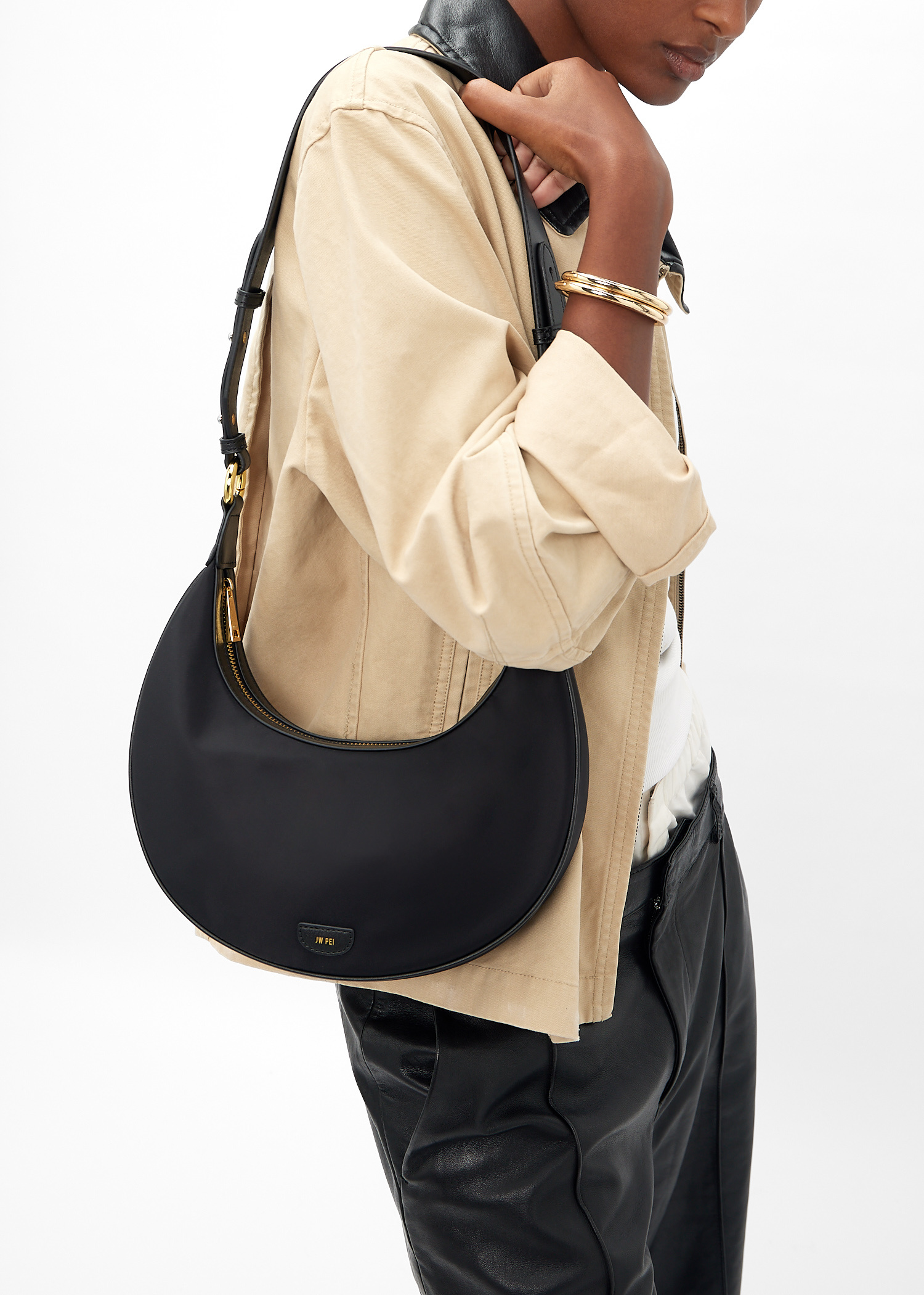 JW PEI Carly saddle bag for Women - Black in UAE | Level Shoes
