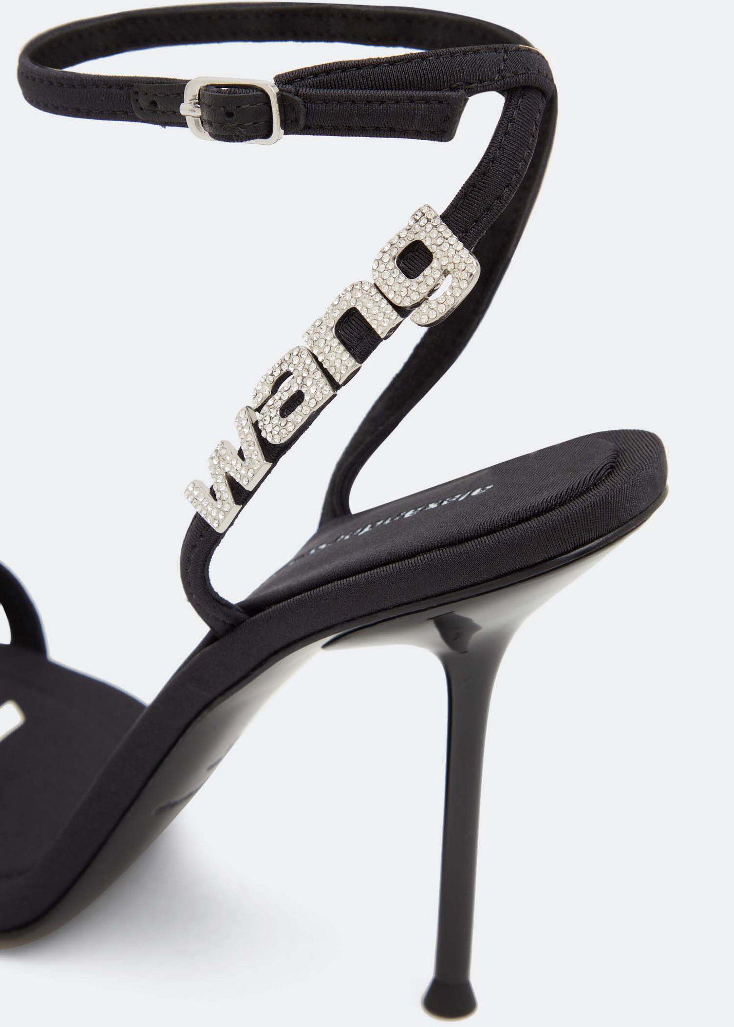 Alexander Wang Julie crystal logo sandals for Women - Black
