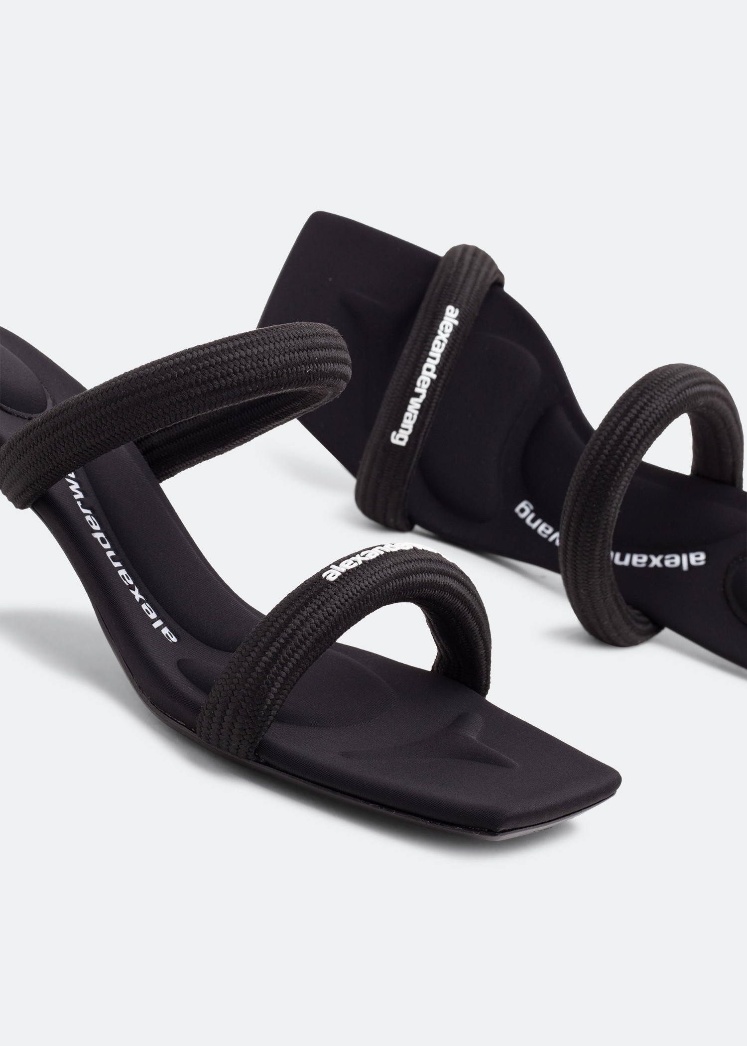 【Alexander Wang】Jessie platform sandals 関送込 Alexander Wang Black Jessie Crystal Sandals Alexander Wang