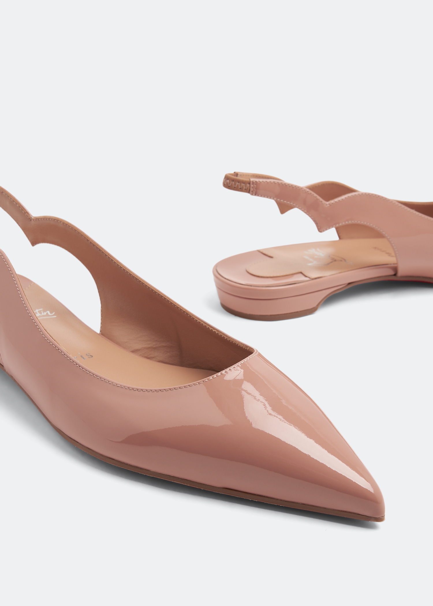 超美品 ルブタン Louboutin Flats 36.5/23.5cm 86A