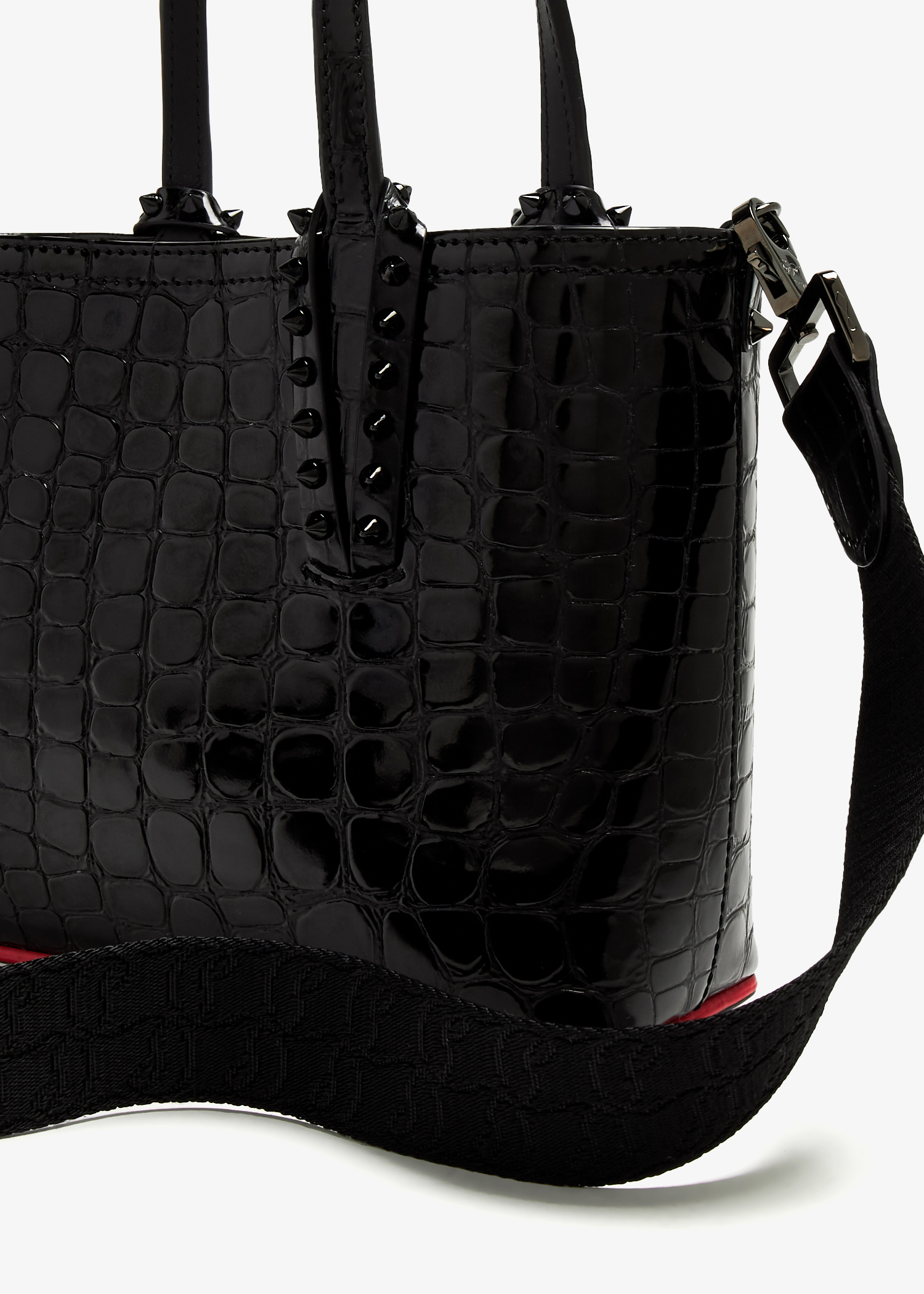 【国内即発】【送料無料】C Louboutin☆Cabata E/W Mini☆BLACK Cabata E/W Mini ブラック カーフレザー - Bags - Women