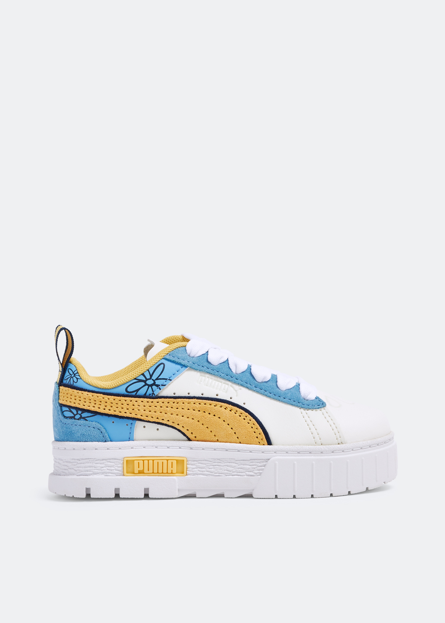 日本限定 Smurfs The x Puma Mayze 白色阿联酋 男女通用儿童运动鞋- 果物