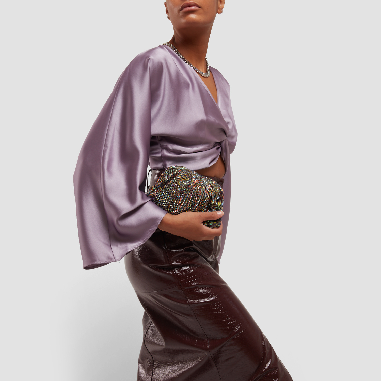 BENEDETTA BRUZZICHES FW24012063SATISFACTION 関税送料込 Benedetta Bruzziches Kate Clutch Bag | Silver | FARFETCH JO