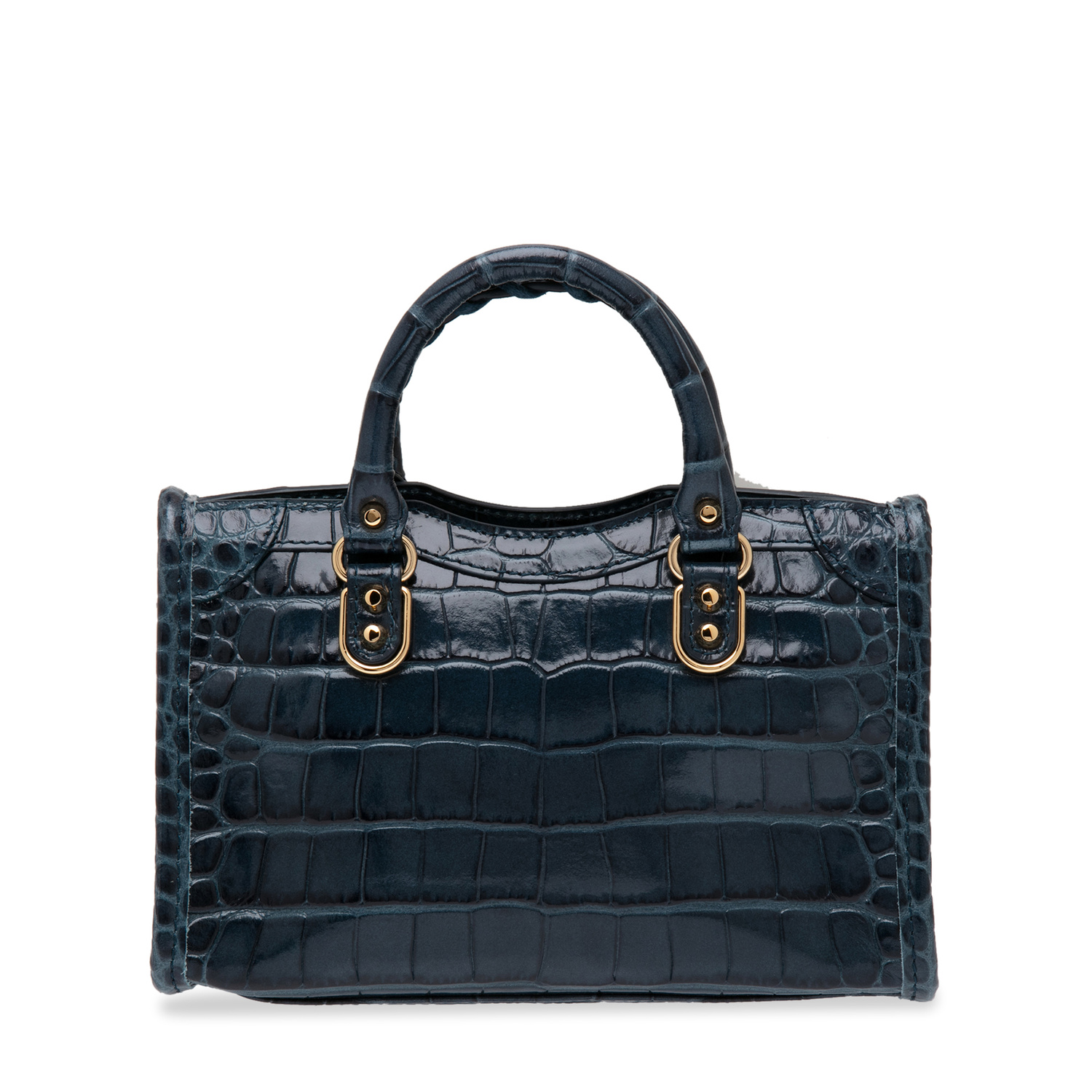 Balenciaga Metallic Edge Nano City bag for Women - Blue in