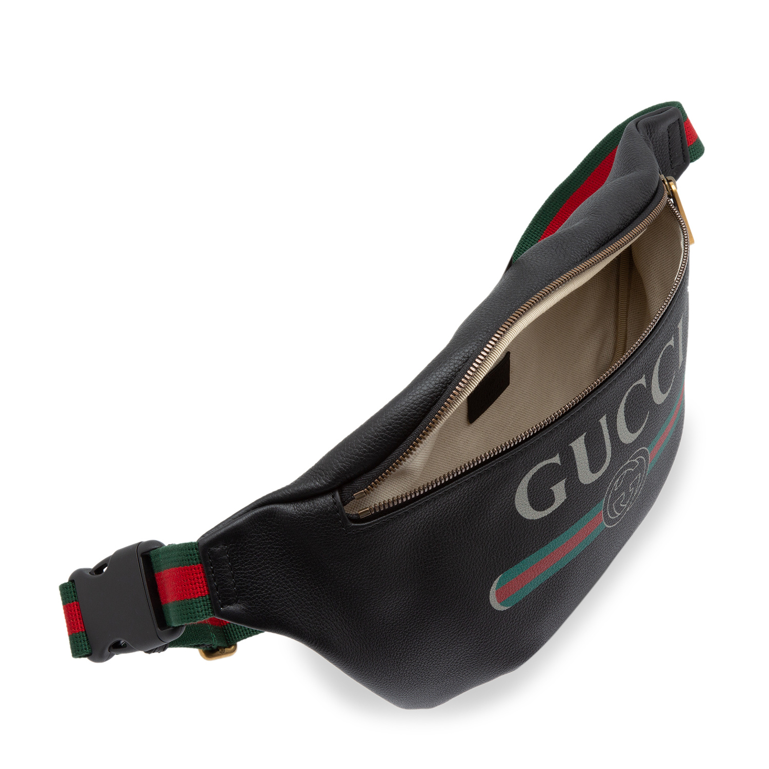 海外ブランド  belt leather print Gucci Gucci bag KSA in Black - Women for バッグ