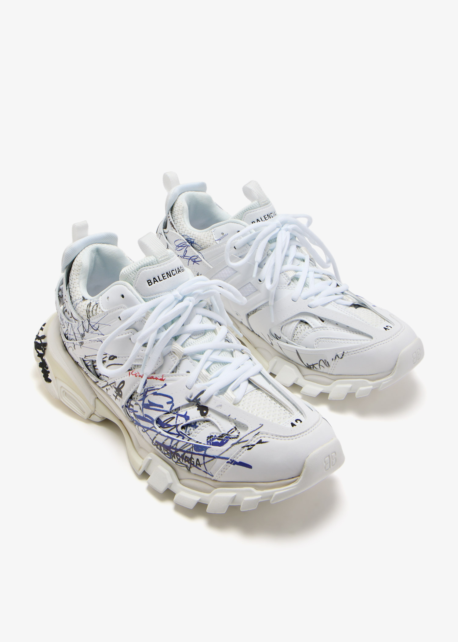 VIP【送料関税込】BALENCIAGA TRACK SNEAKERS ホワイト の ウィメンズ Track スニーカー スニーカー