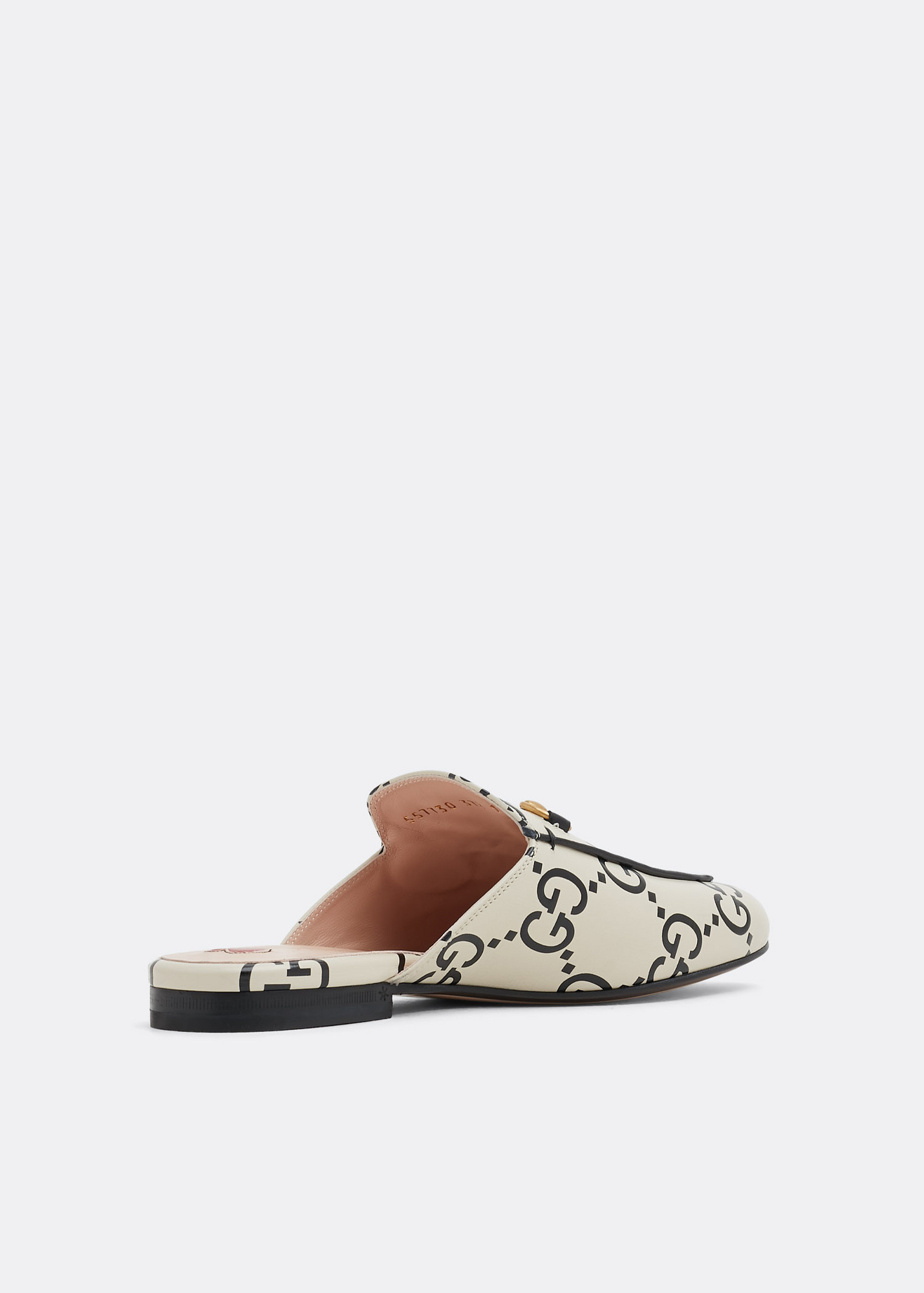 Gucci Princetown GG leather slippers for Women - White in