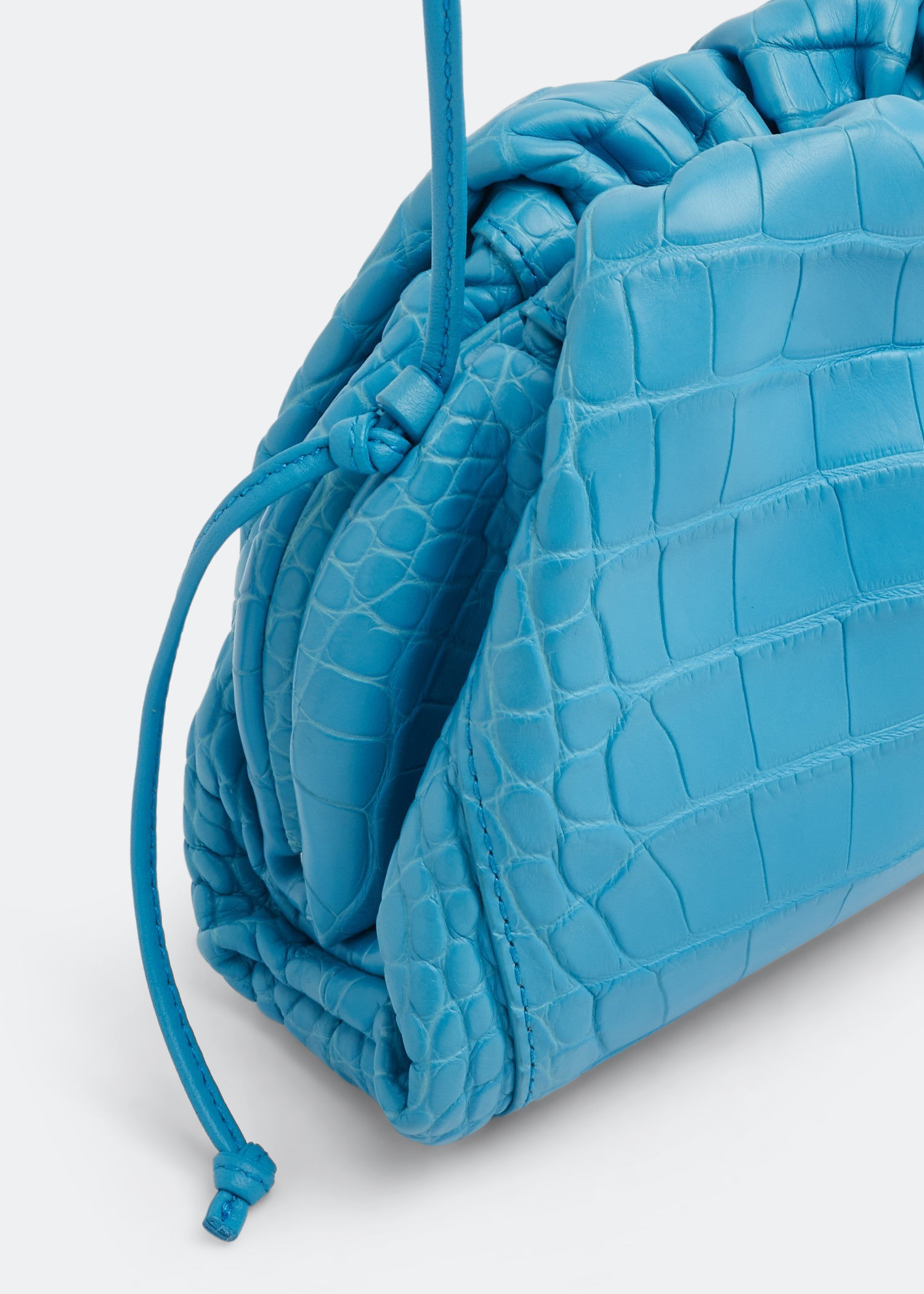 バッグ・カバンその他 BOTTEGA VENETA Woman Mini bag Sky Blue 680218VCQC4 3902 Bottega Veneta Mini Pouch crossbody bag in light blue