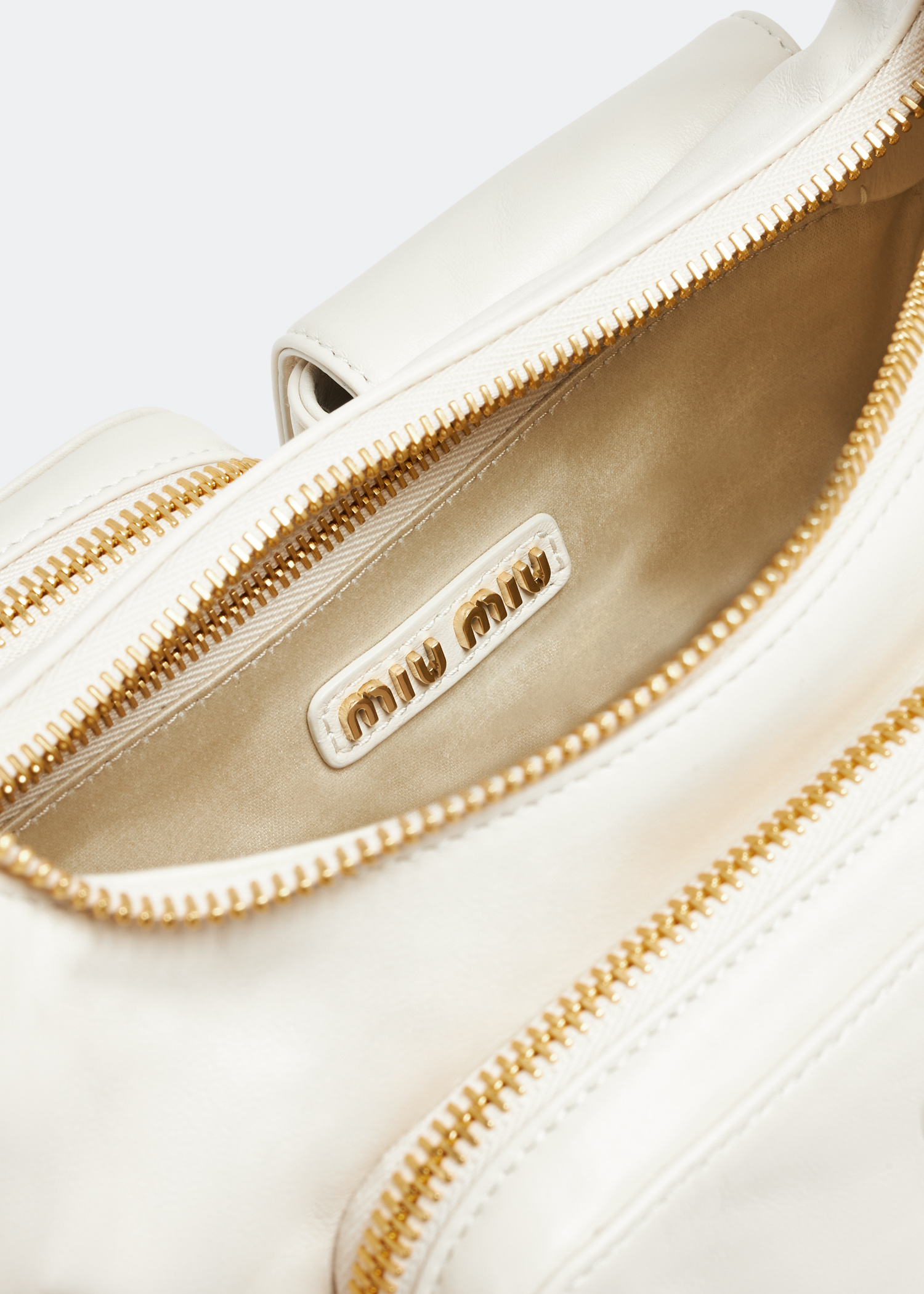 Miu Miu Leather Pocket bag for Women - White in Qatar