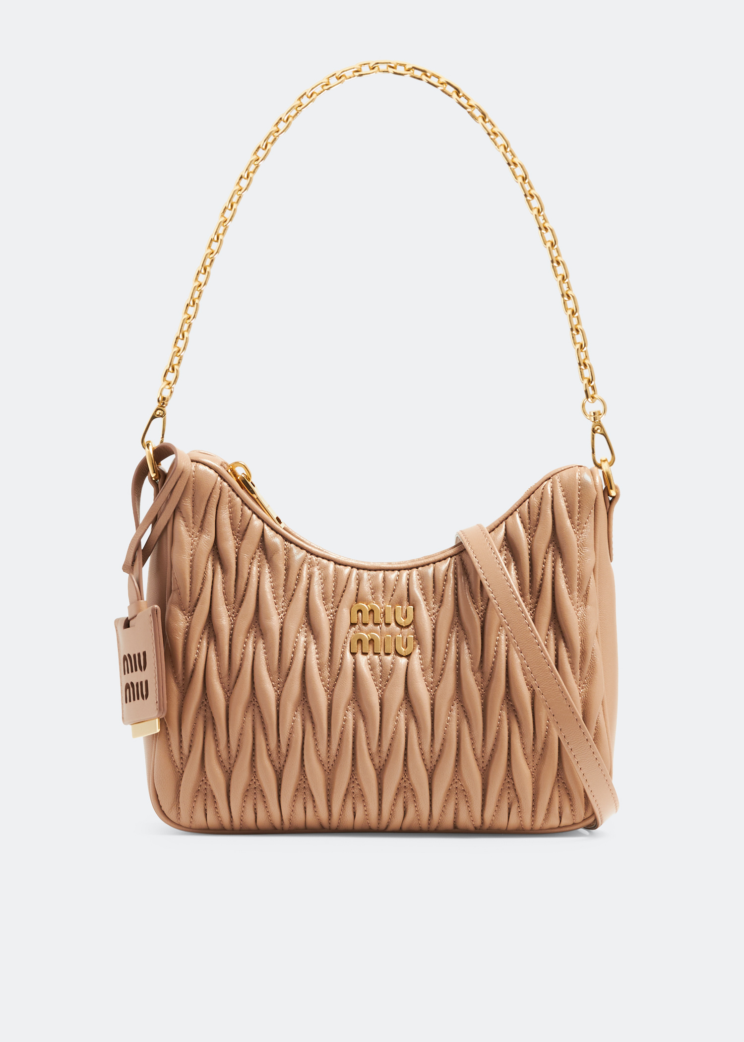 Miu Miu Knit Leathbr Shoulder Bag
