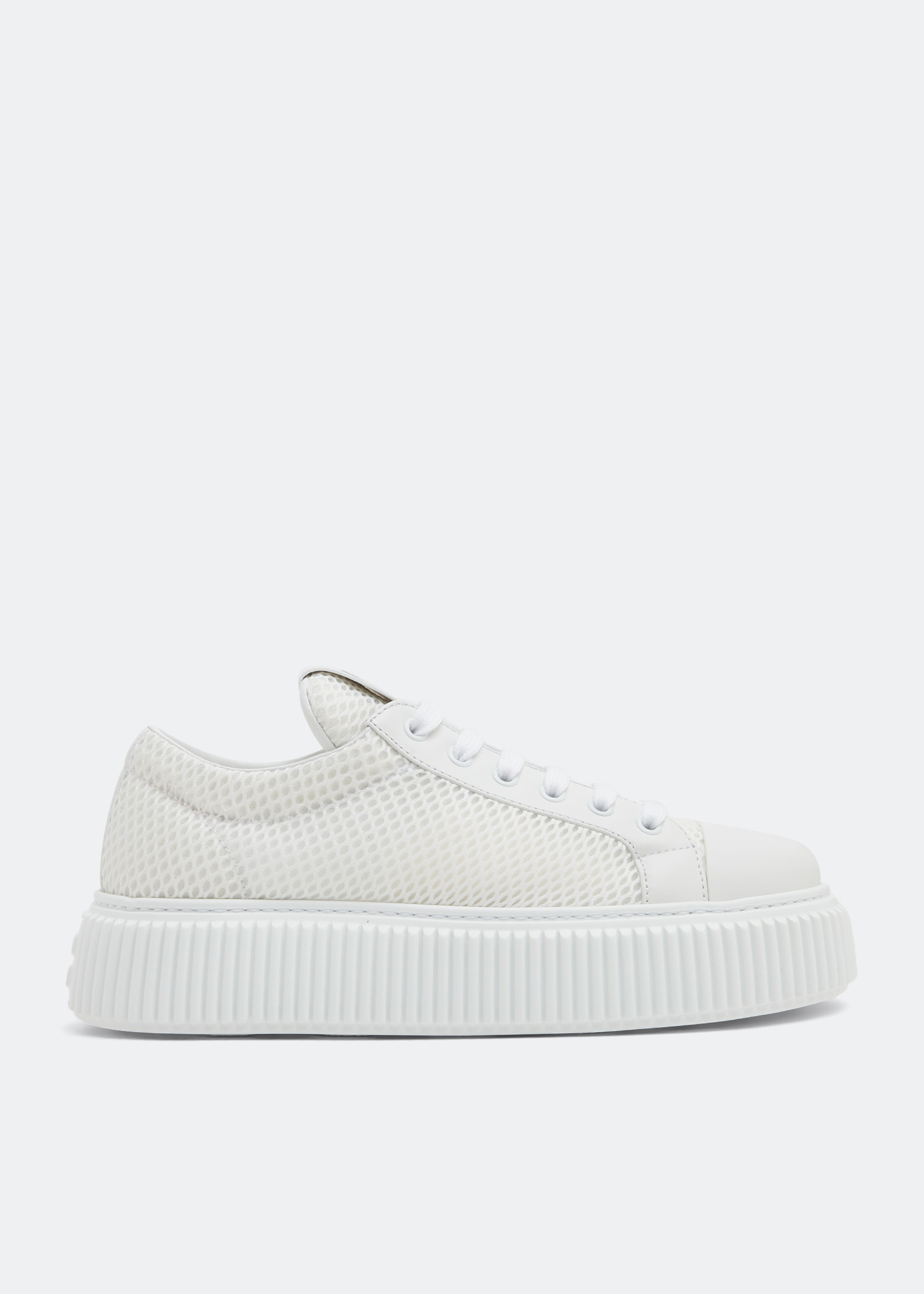 限定セール flatform Mesh Miu Miu sneakers UAE in White - Women for チーク