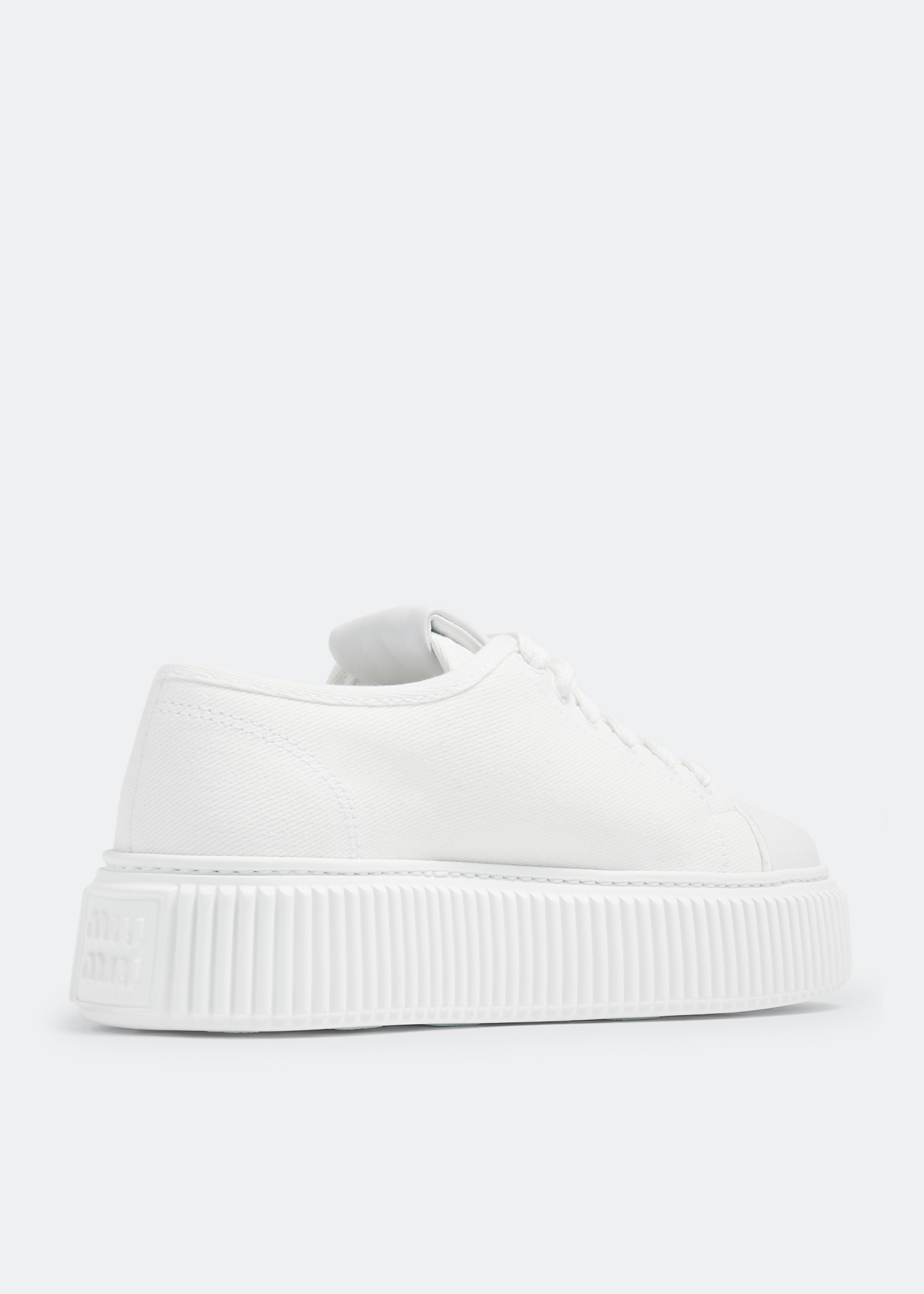 センスのいい お歳暮 Miu Miu Denim sneakers for Women - White in UAE | Level Shoes チーク