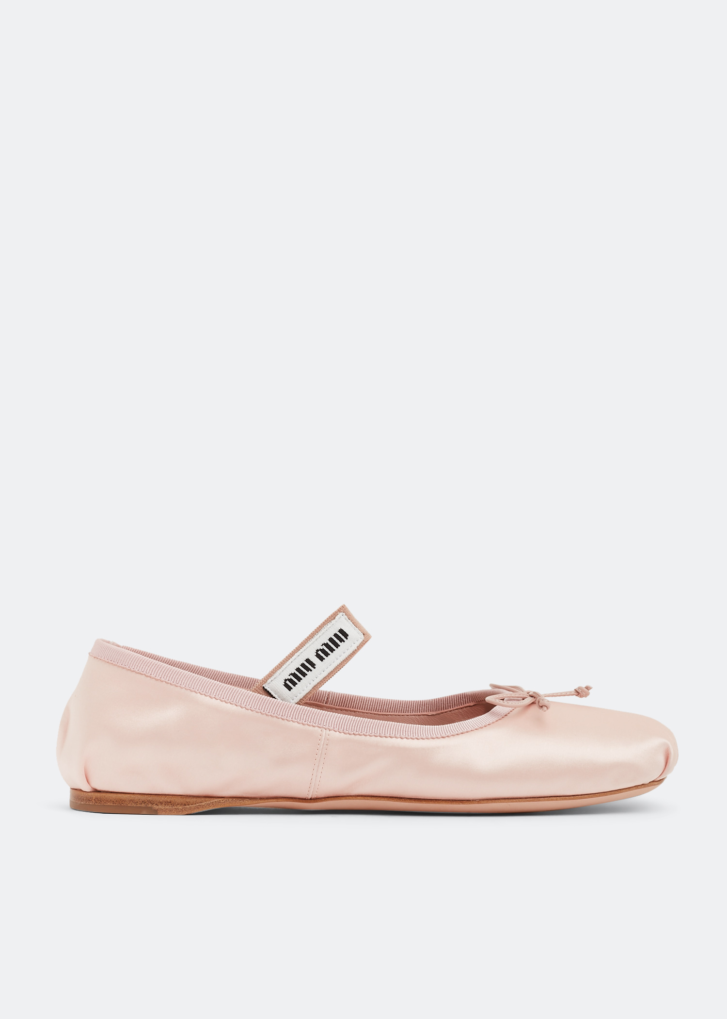 Miu Miu Satin ballerinas for Women - Pink in Qatar | Level Shoes