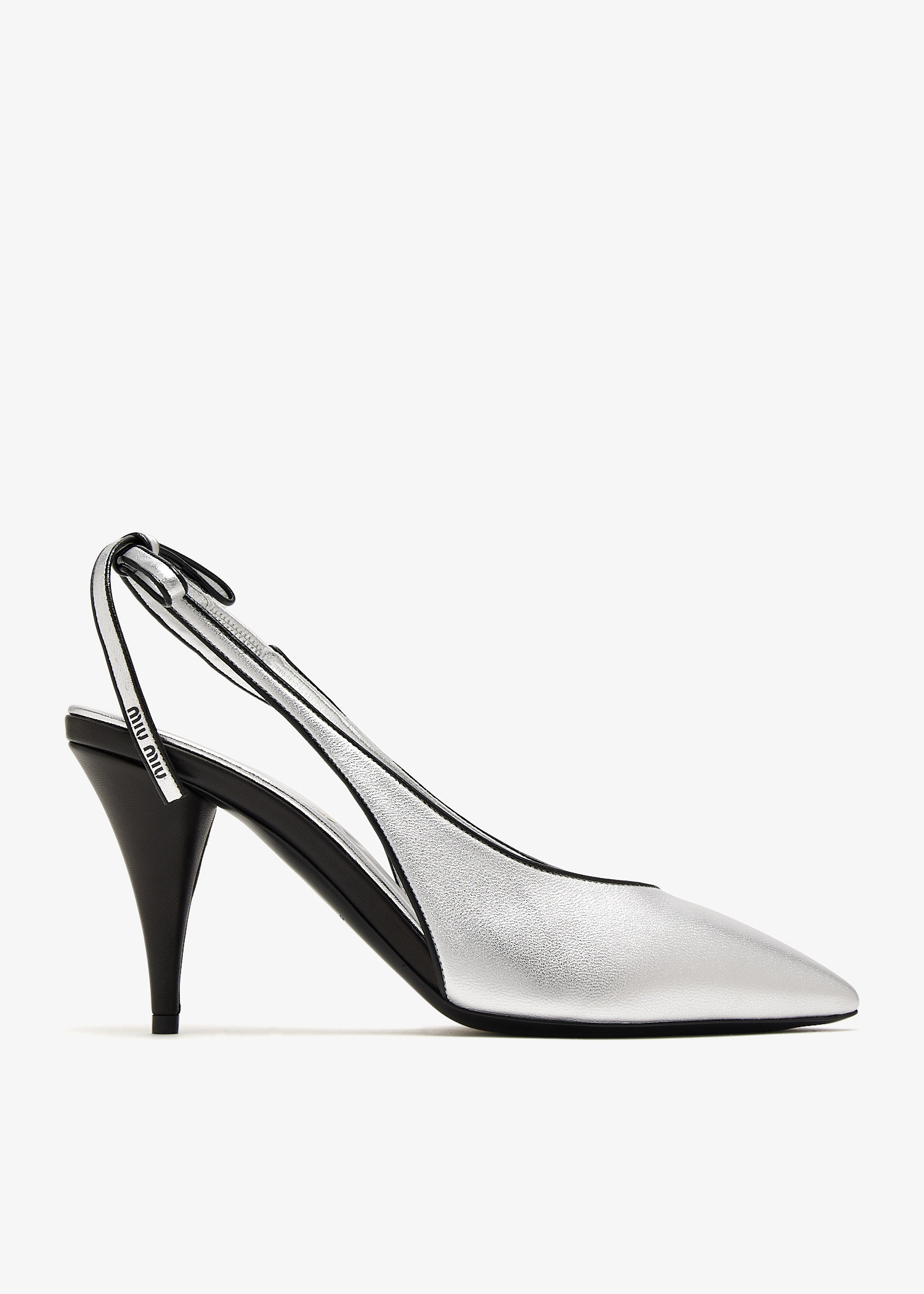 Miu Miu Mordoré nappa leather slingback pumps for Women