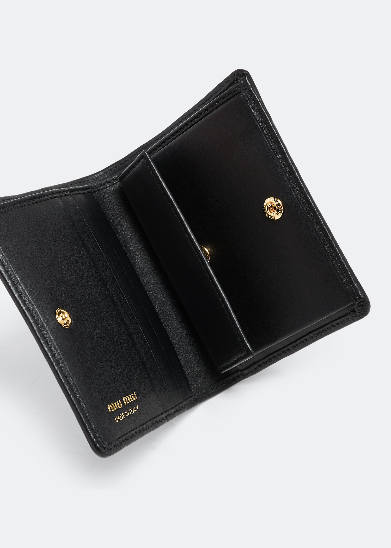 Miu Miu Small leather wallet for Women - Black in Qatar