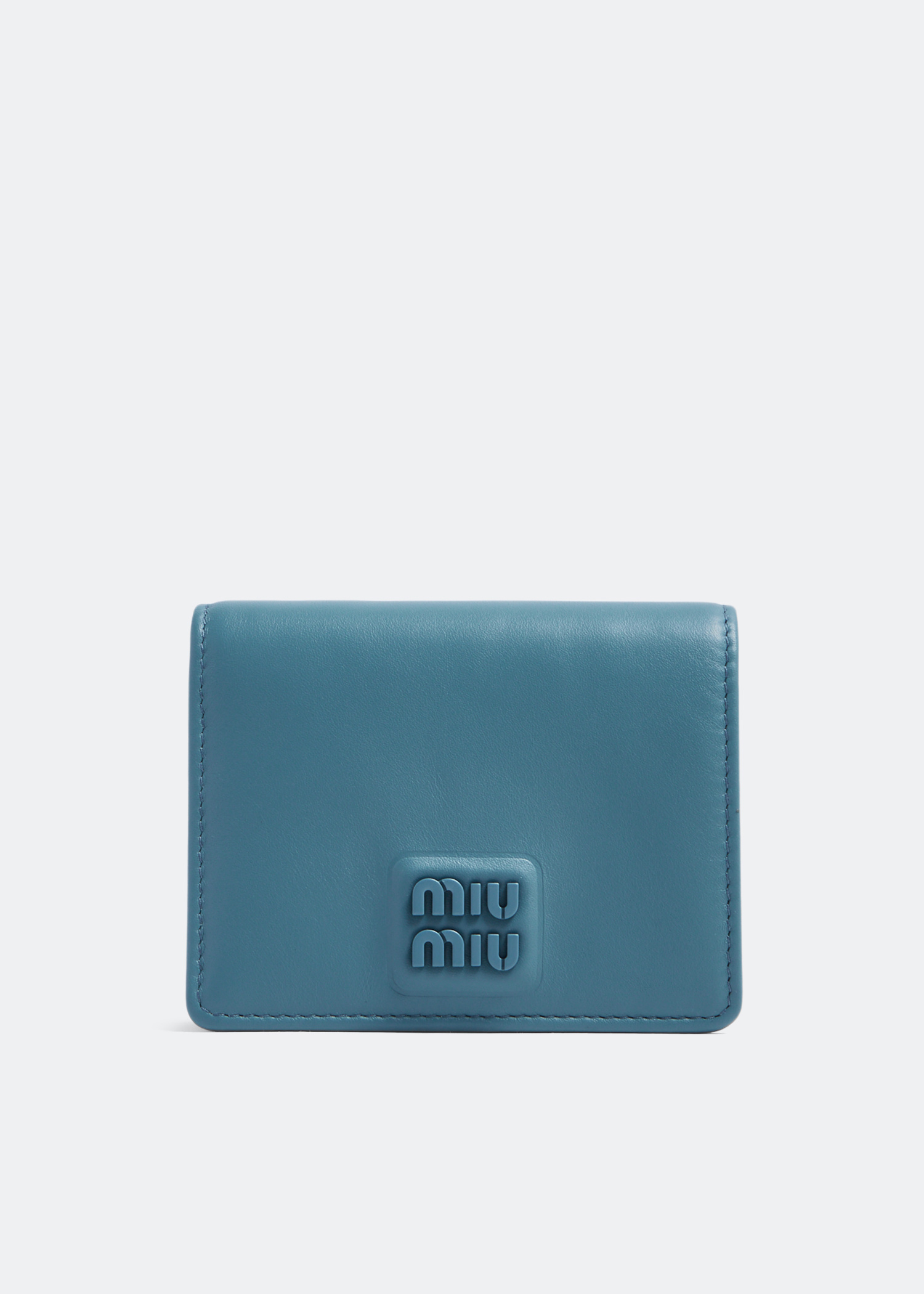 【miu miu】Small Leather Wallet ★送料関税込★追跡可能★ Black Small Matelassé Nappa Leather Wallet | Miu Miu