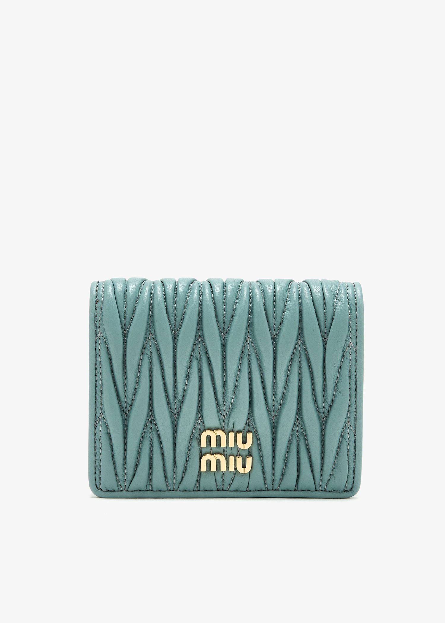 Leather wallet Miu Miu Black in Leather - 14523795