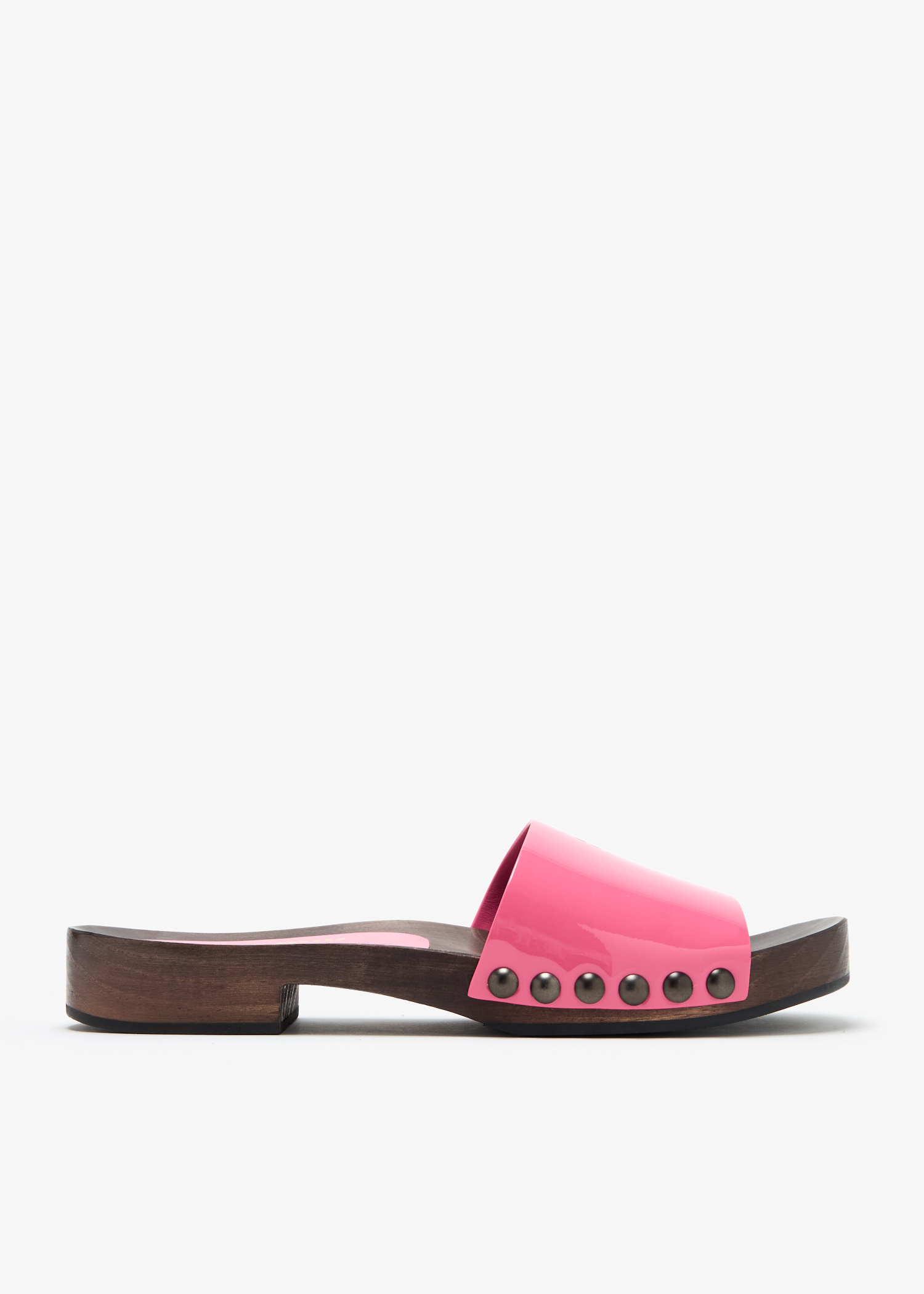 Miu Miu Patent leather clogs for Women - Pink in UAE | Level